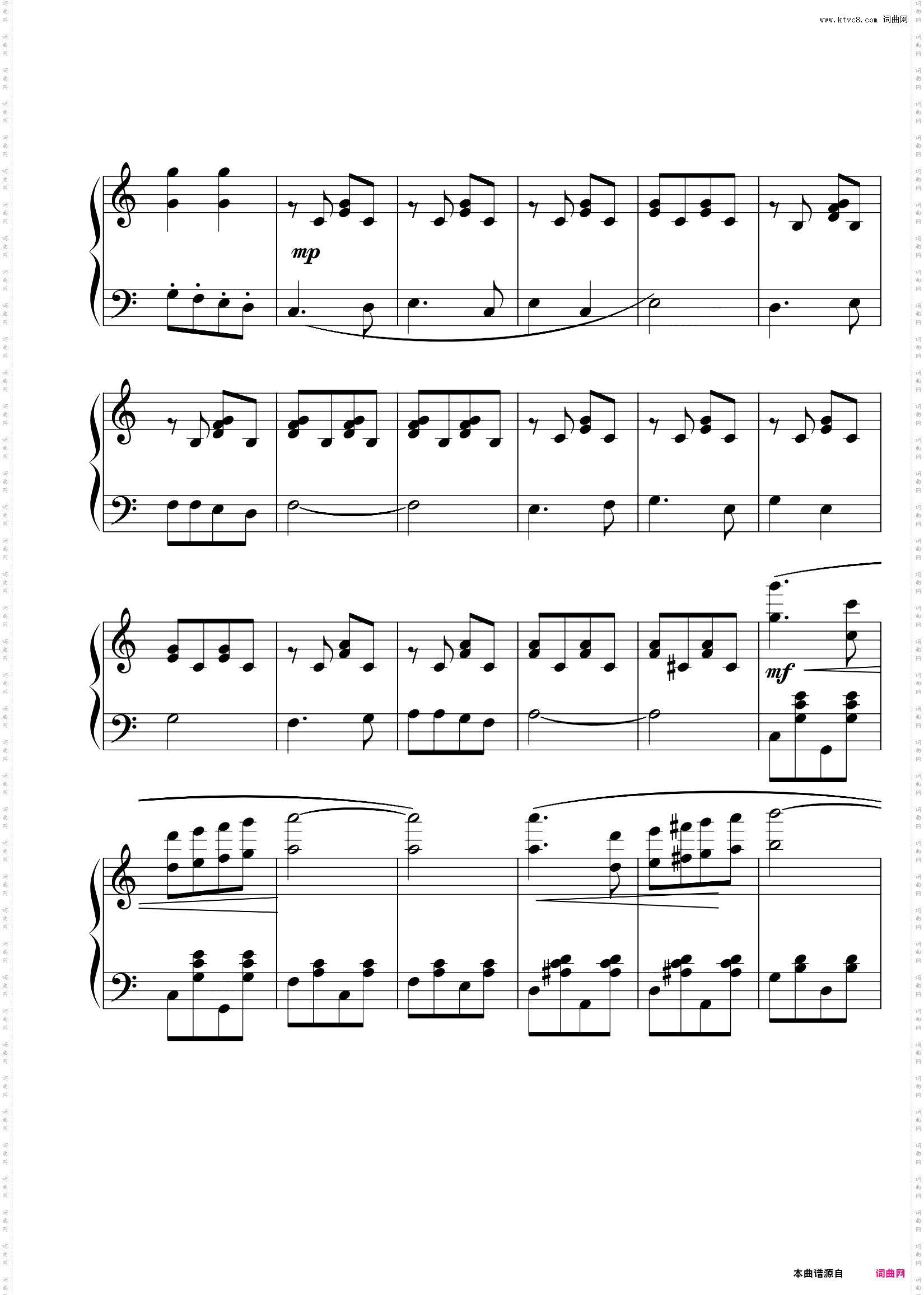 do re mi 简易版 钢琴谱