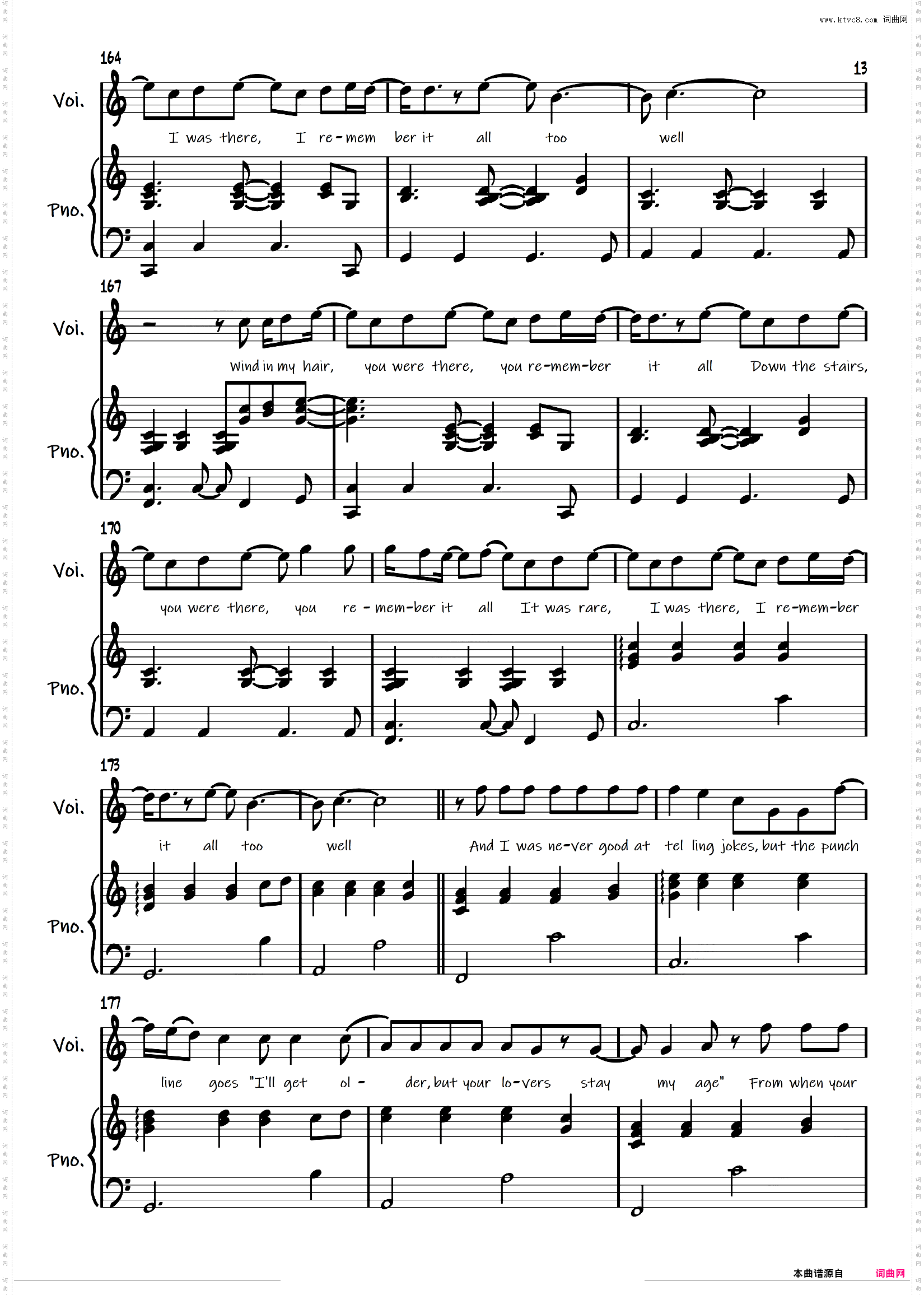 弹唱谱附歌词《All Too Well 10 Min》Taylor Swift「一撇撇耶」