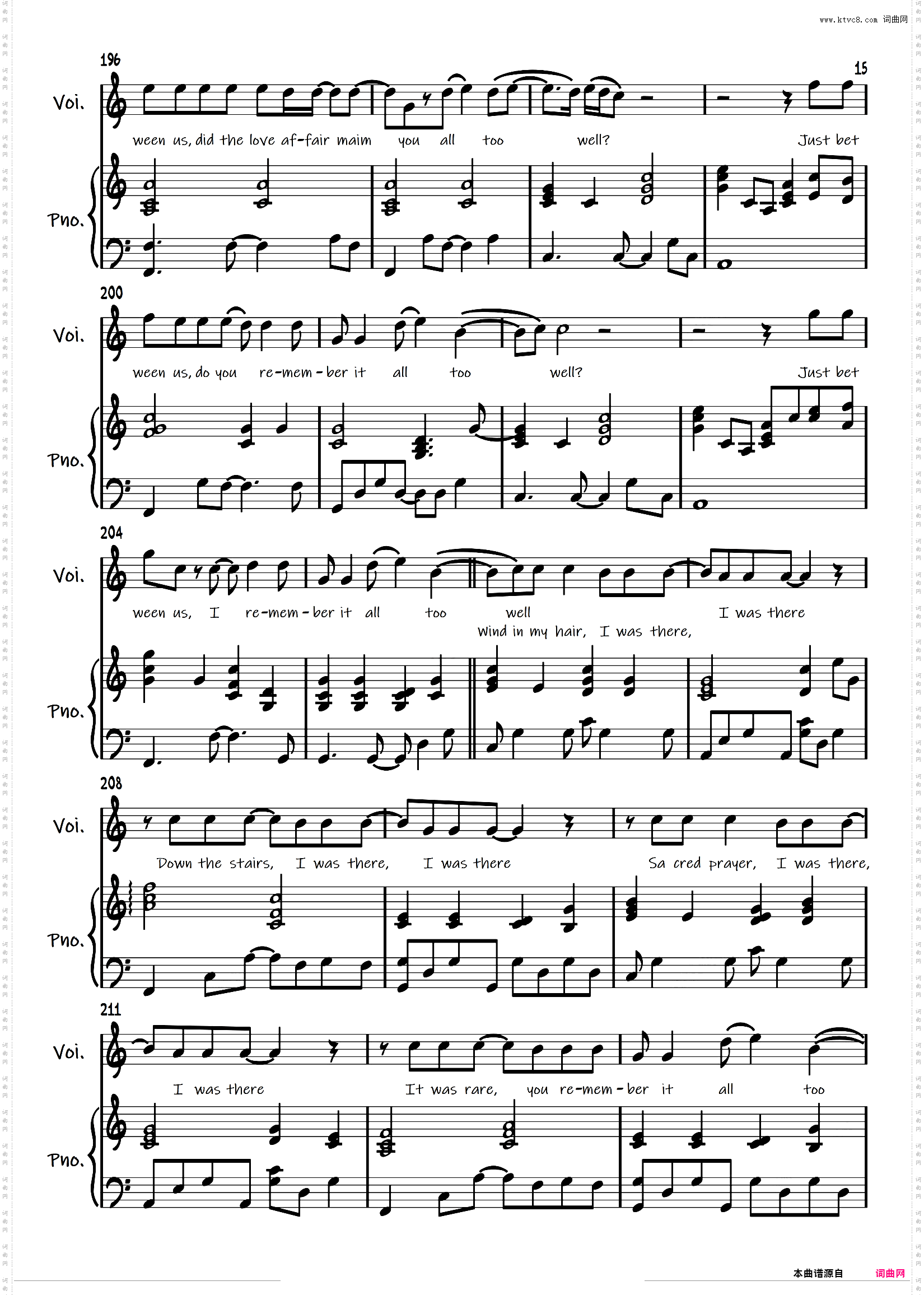 弹唱谱附歌词《All Too Well 10 Min》Taylor Swift「一撇撇耶」