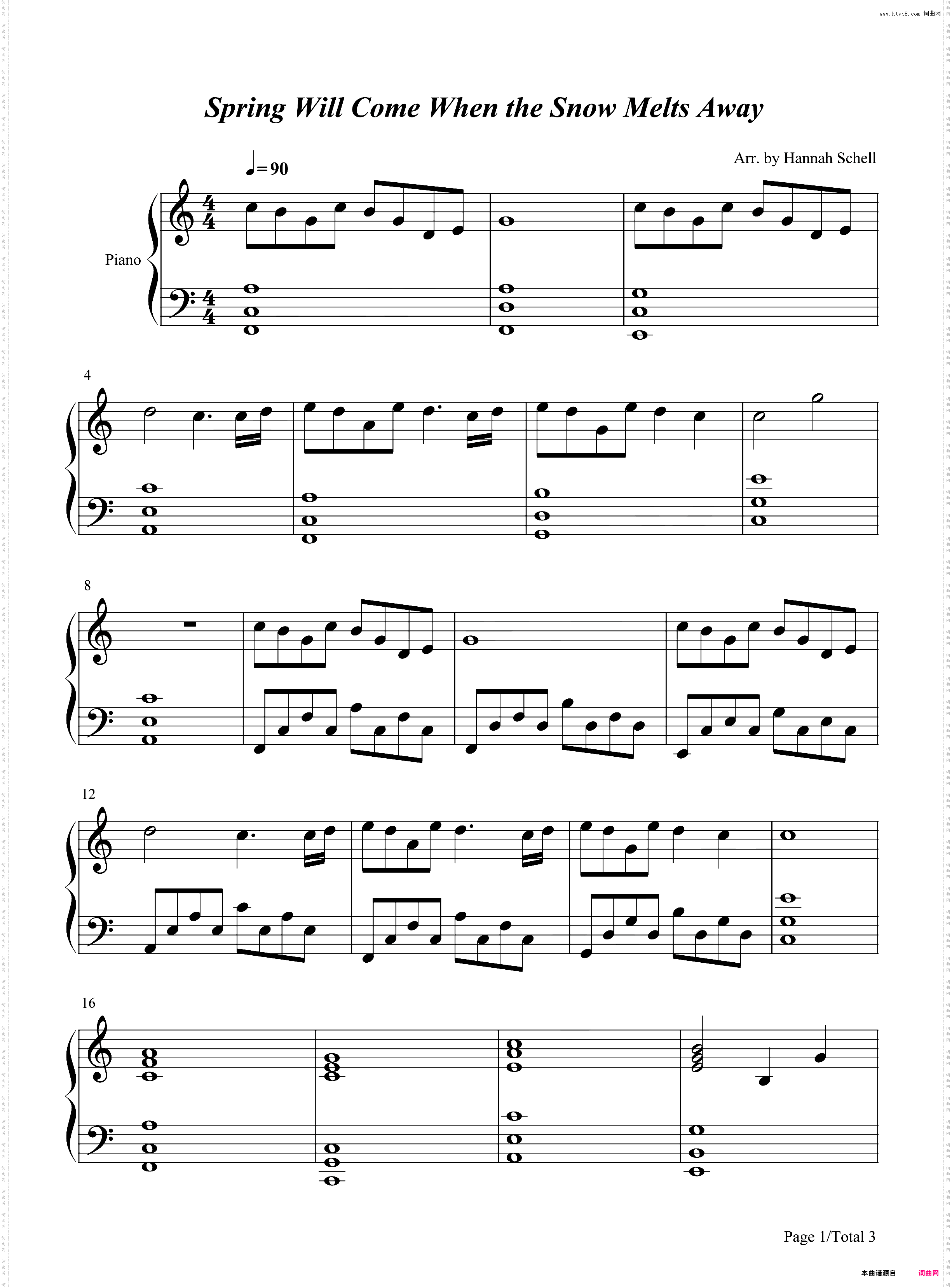 Spring Will Come When the Snow Melts Away-水果篮子OST
