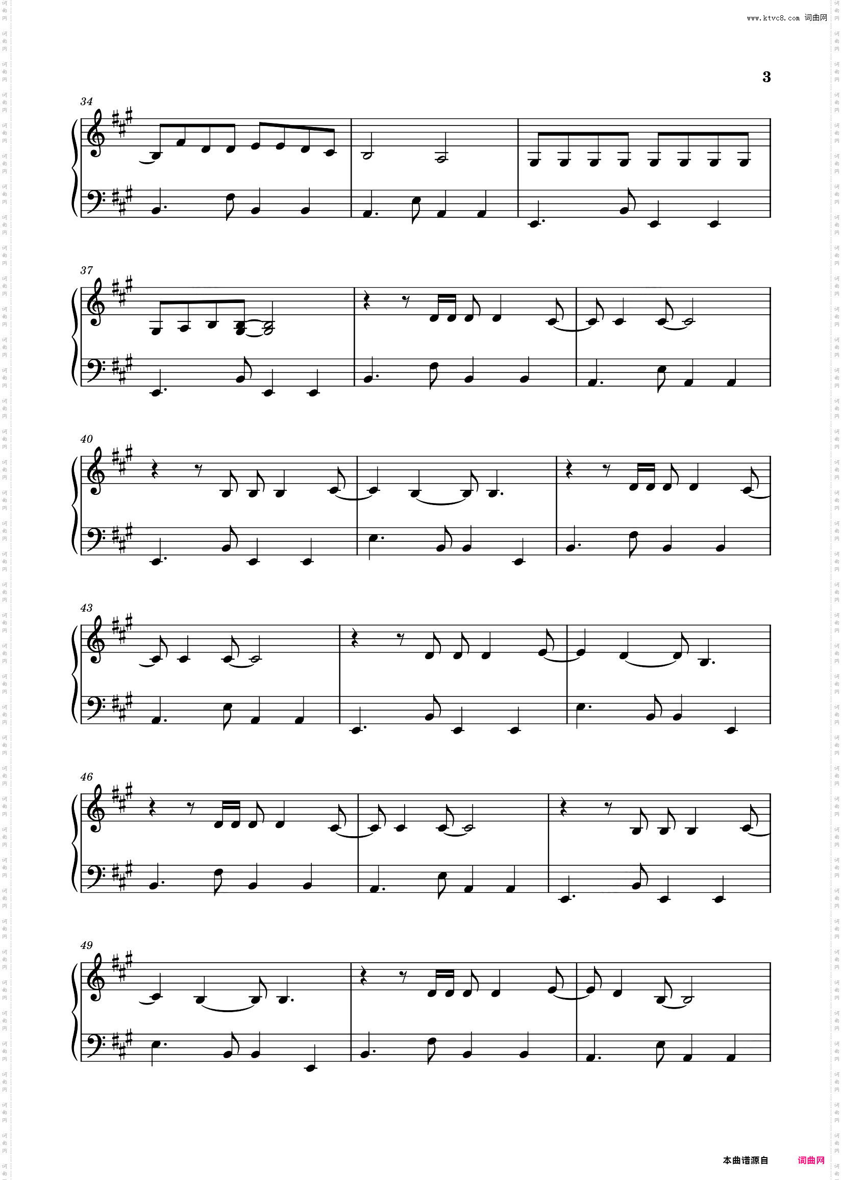 Wicked Game-原调独奏谱-Chris Isaak
