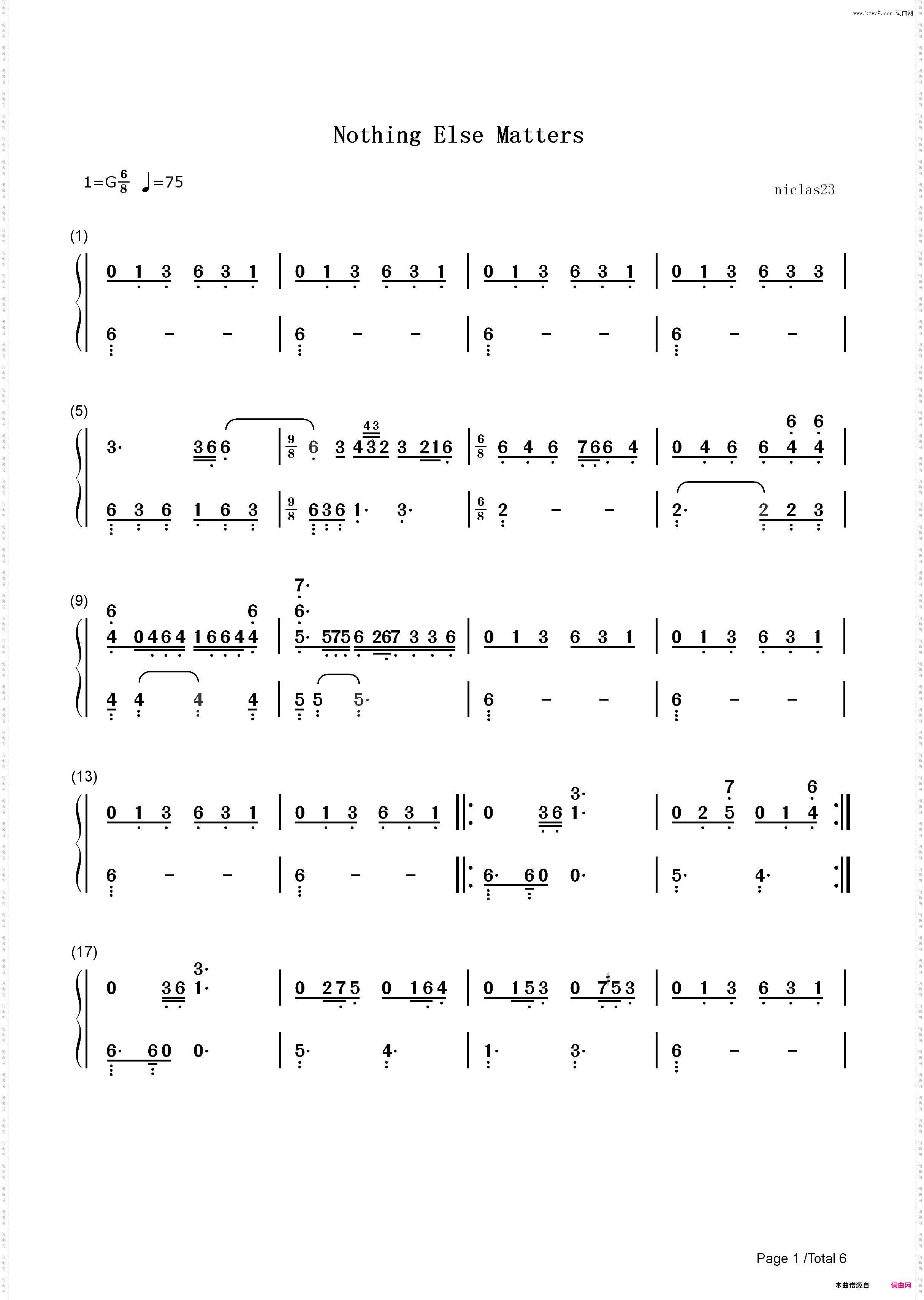 Nothing Else Matters-完整版