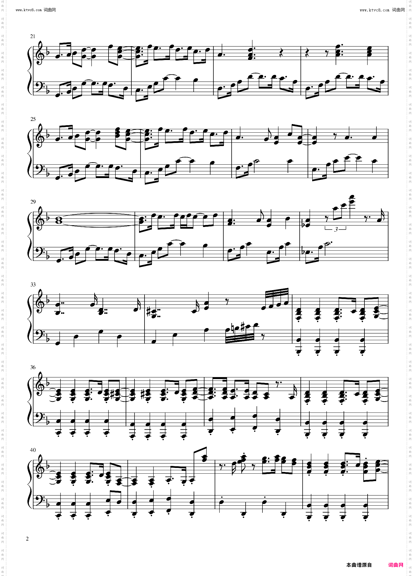 爱乐之城 City of Stars_钢琴谱