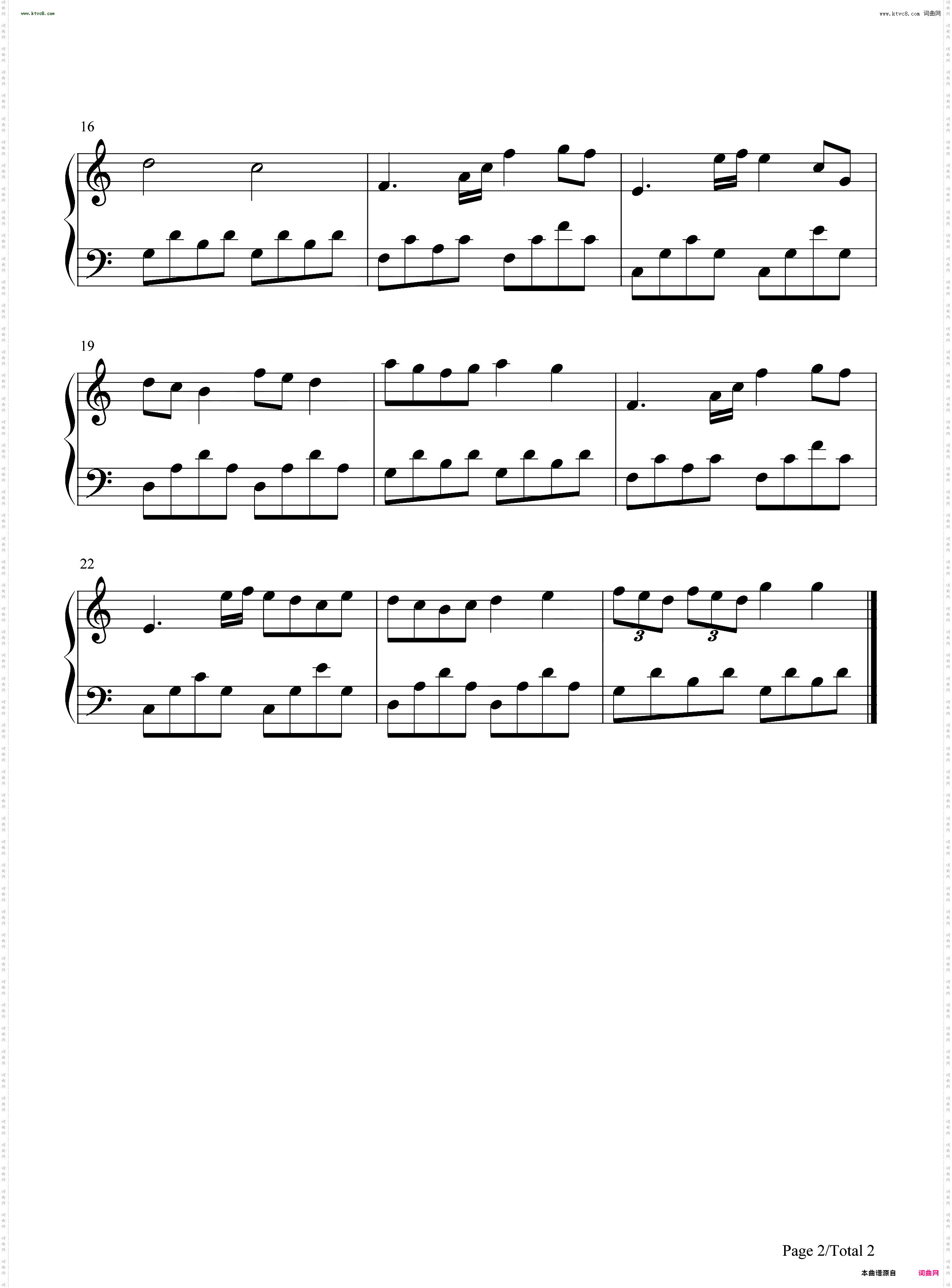 勇者之路_原色村BGM-原神风物之诗琴谱-原琴谱