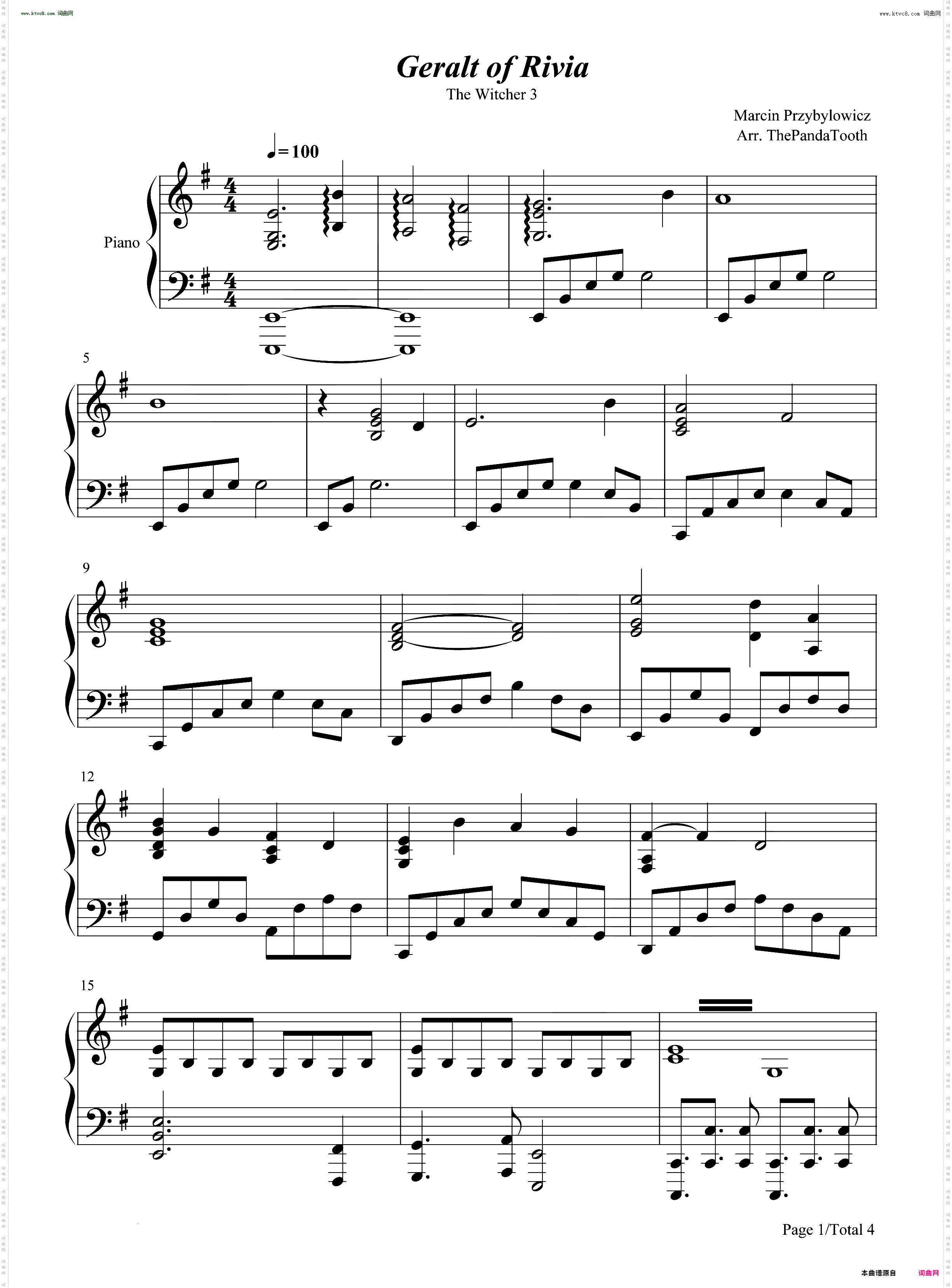 Geralt of Rivia-巫师3 狂猎