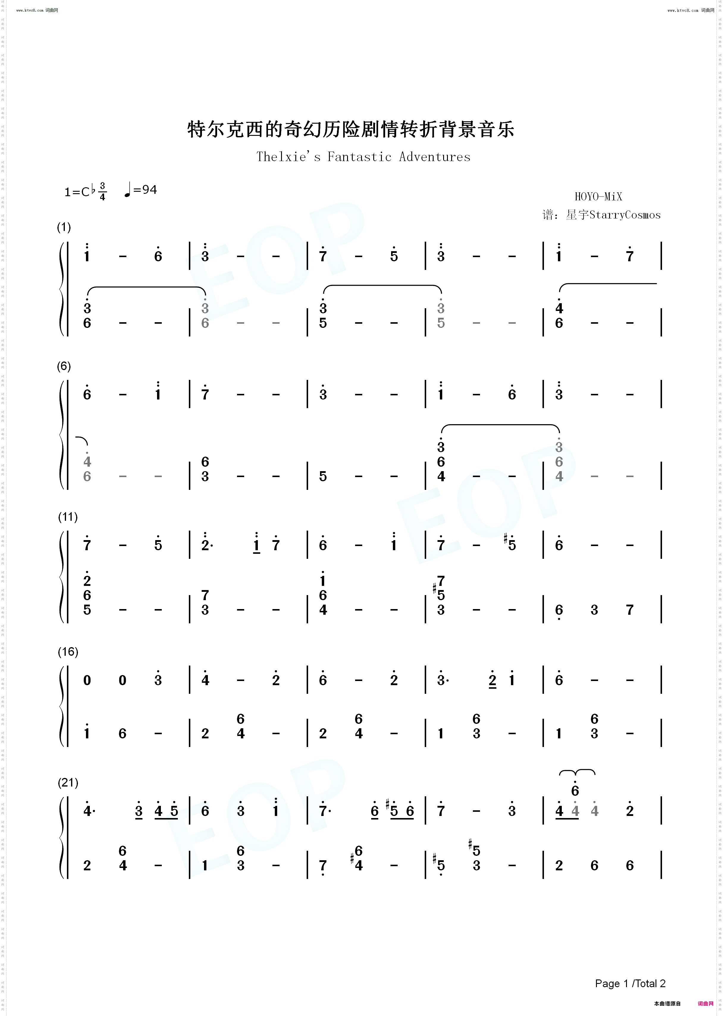 特尔克西的奇幻历险剧情转折背景音乐-Thelxies Fantastic Adventures