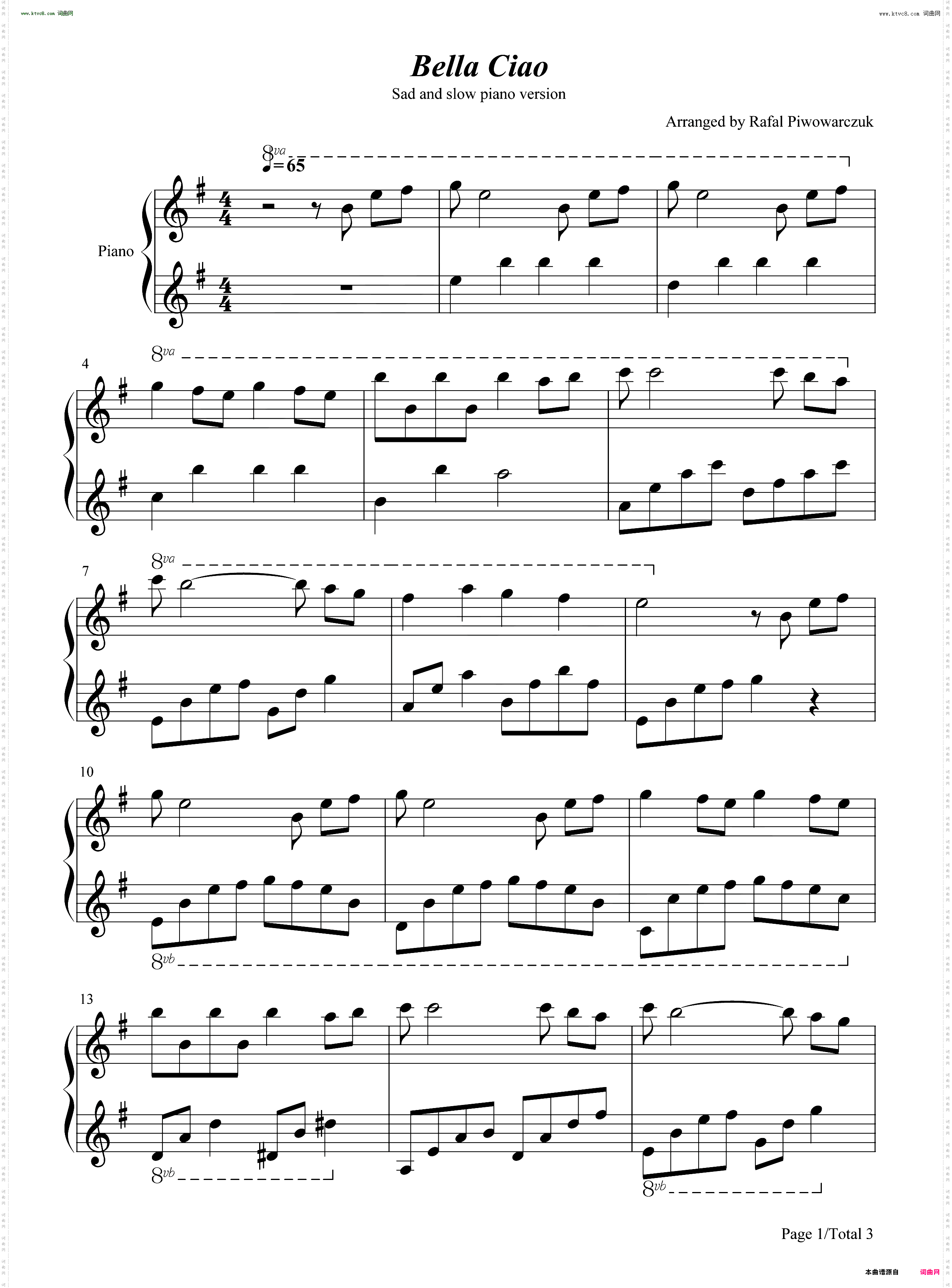 Bella Ciao_简单版