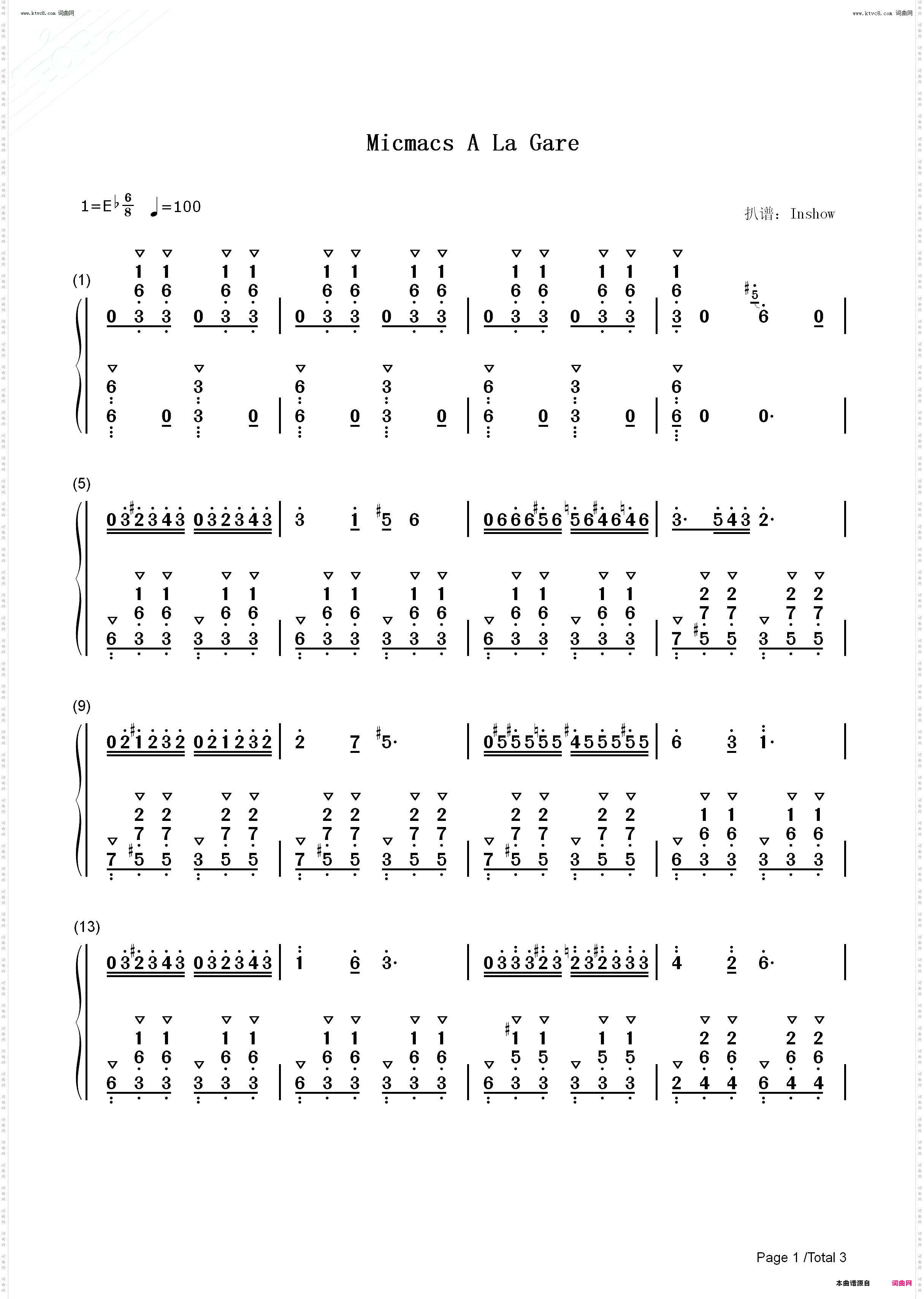 Micmacs A La Gare_尽情游戏电影配乐