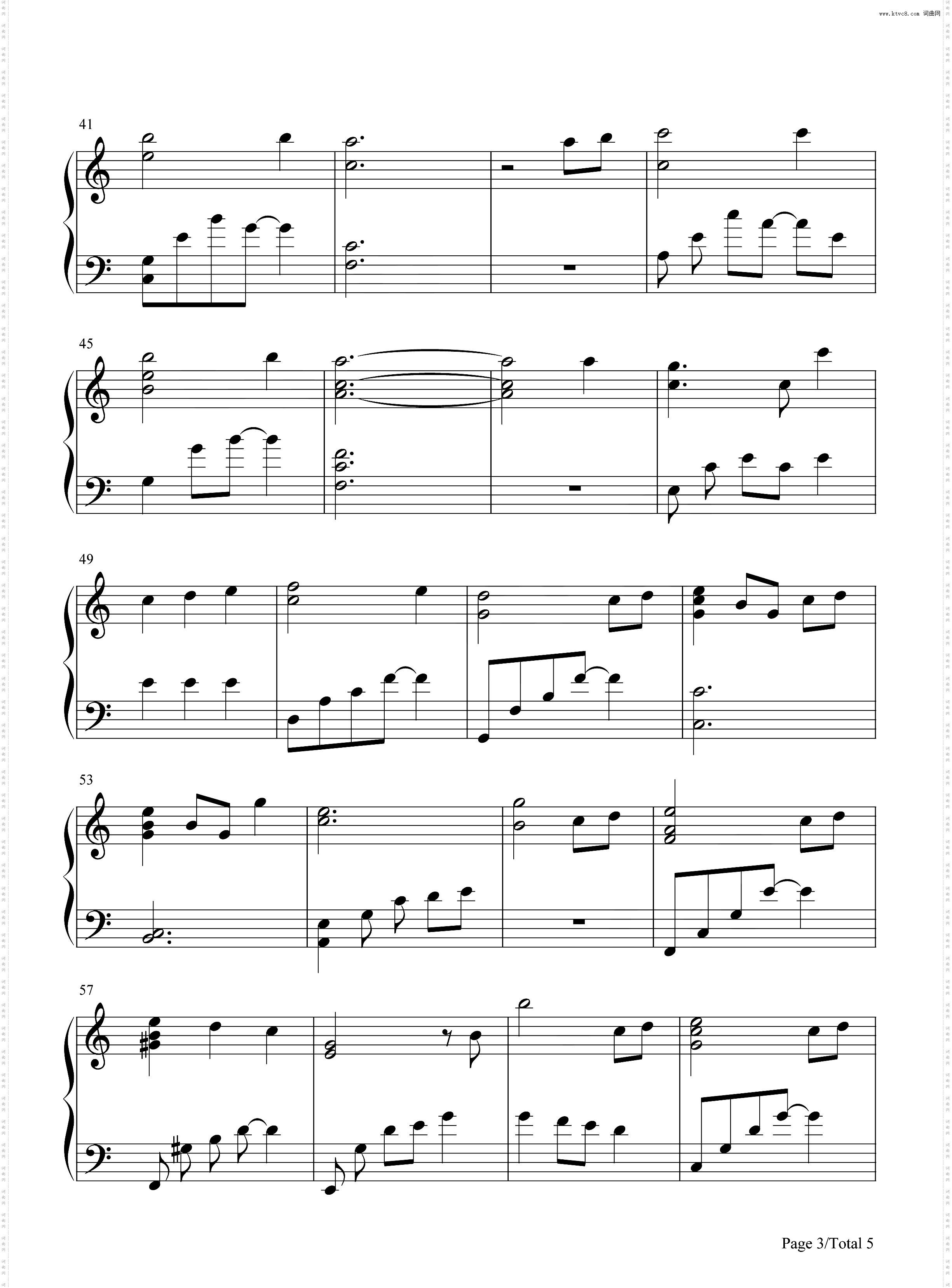 永恒之约_尘白禁区婚礼曲钢琴简谱线谱