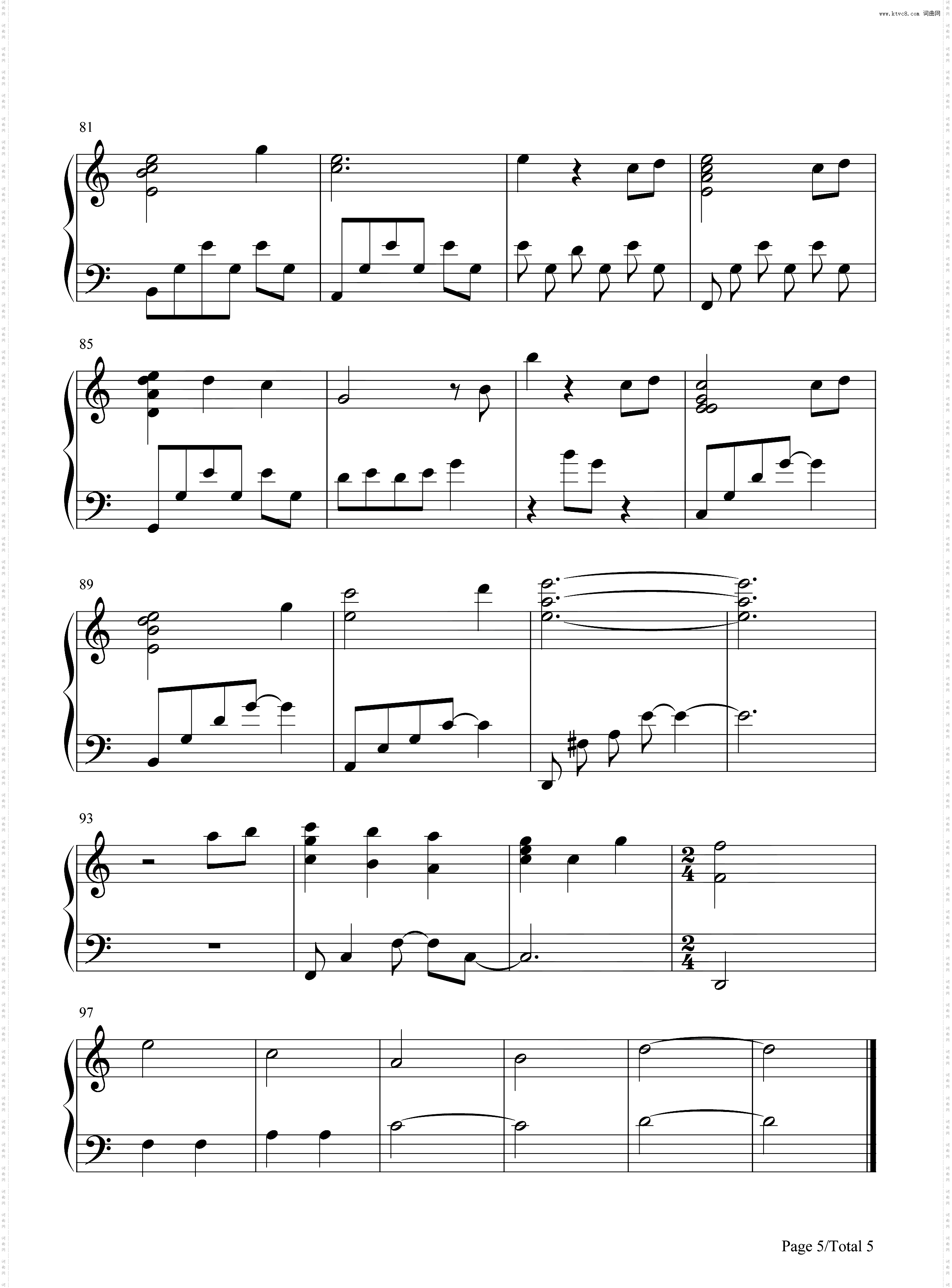 永恒之约_尘白禁区婚礼曲钢琴简谱线谱
