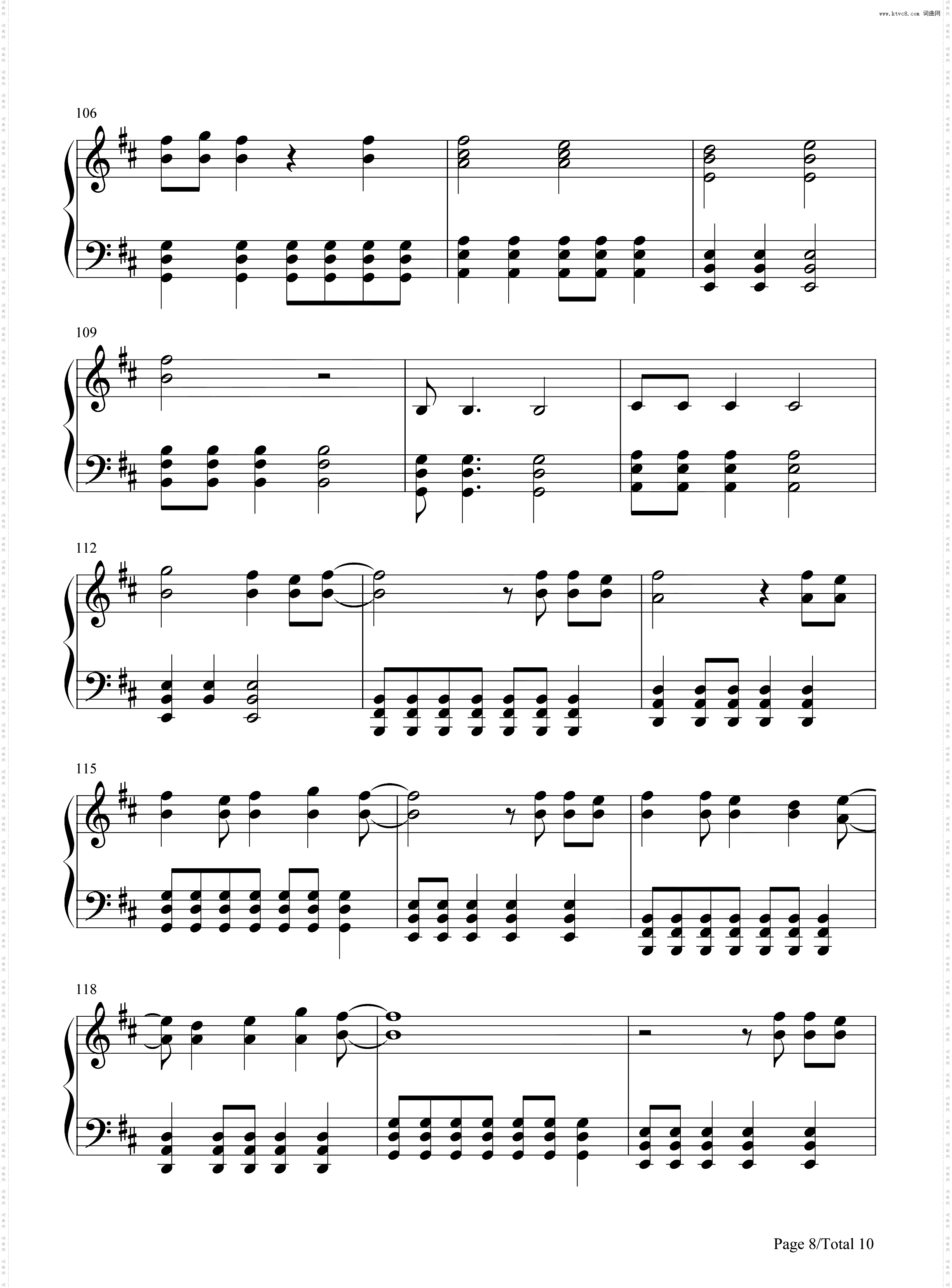 Somewhere I Belong_钢琴简谱线谱