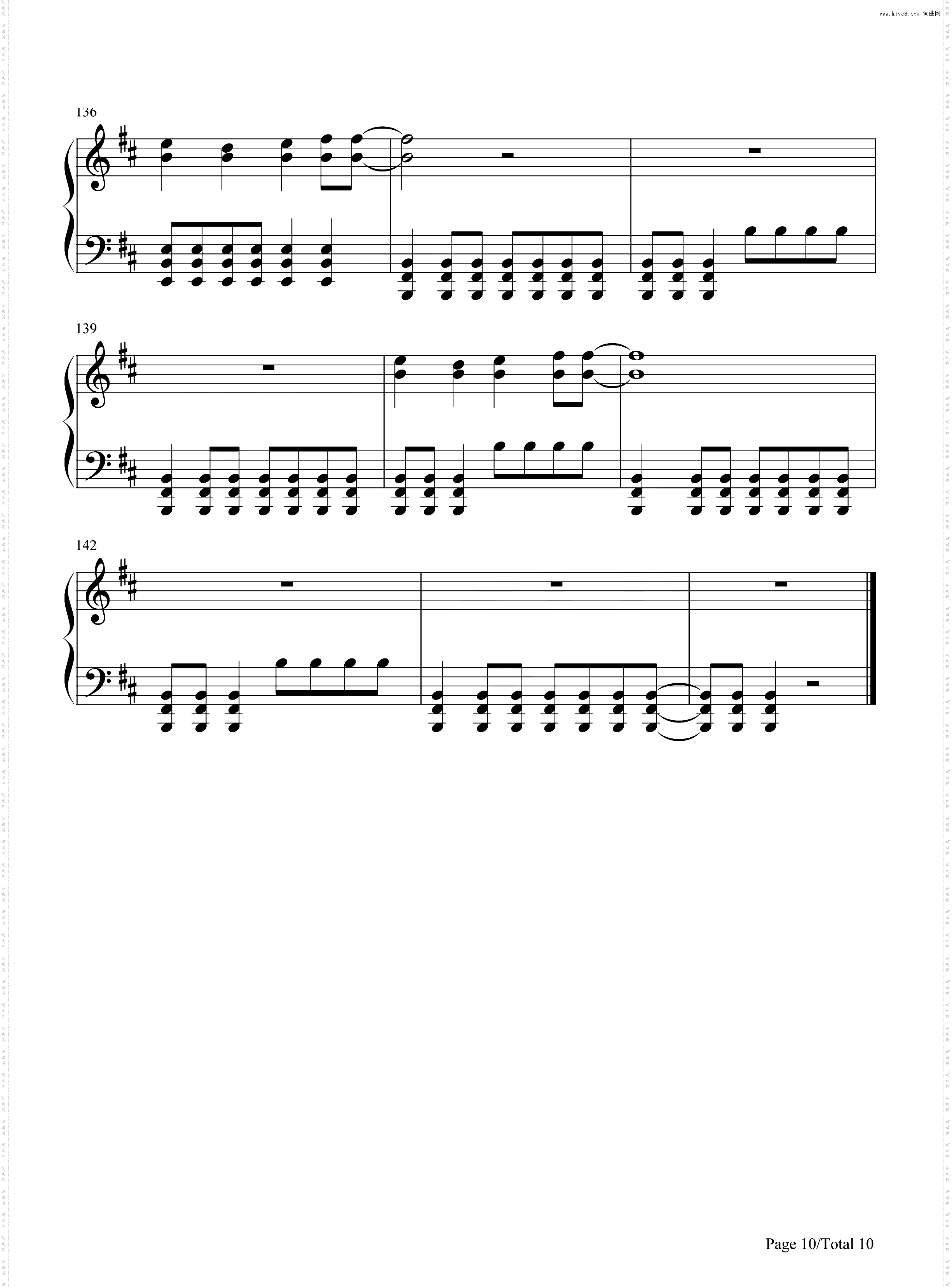 Somewhere I Belong_钢琴简谱线谱