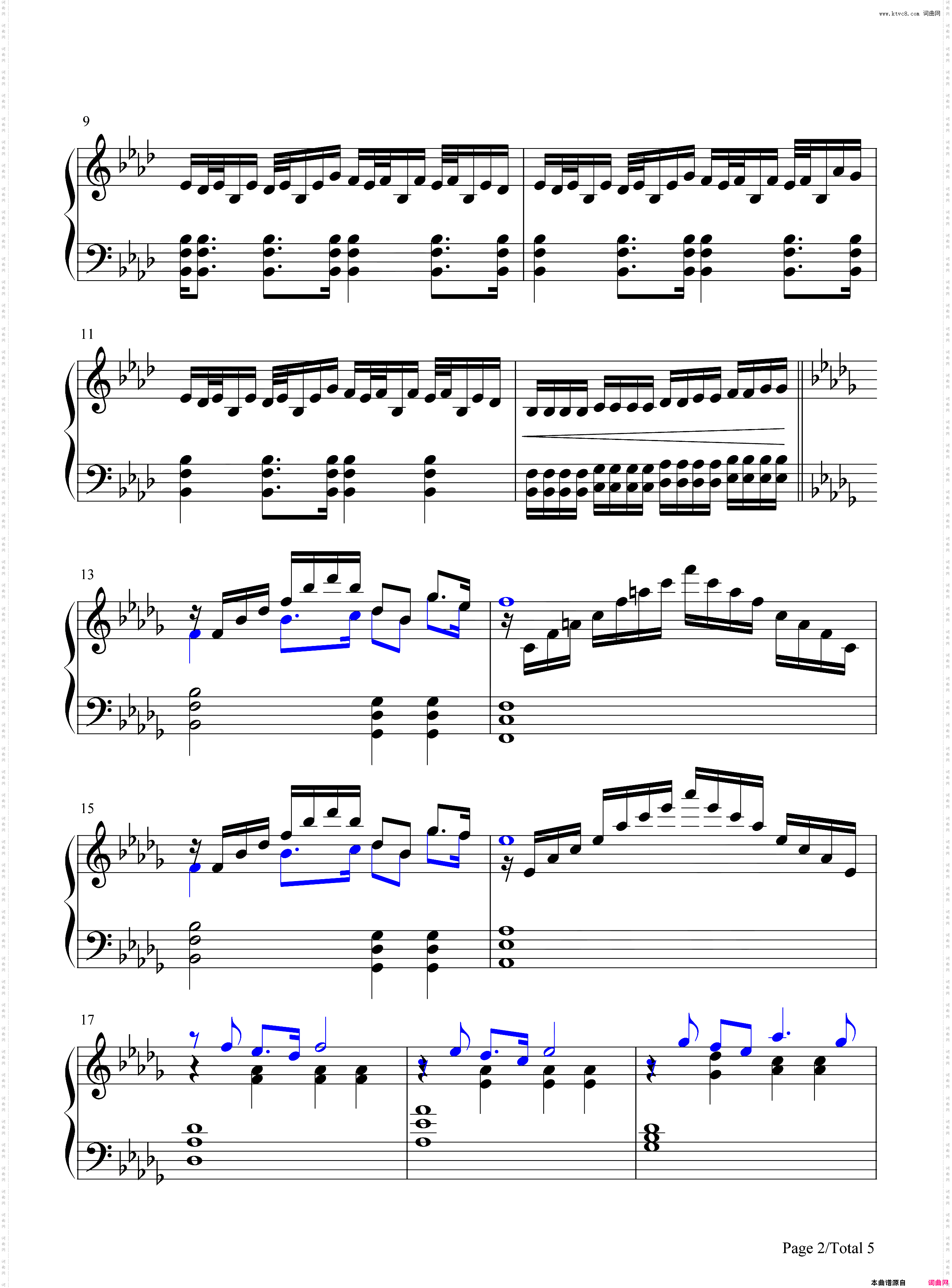 云宫迅音_黑神话悟空主题曲钢琴简谱线谱