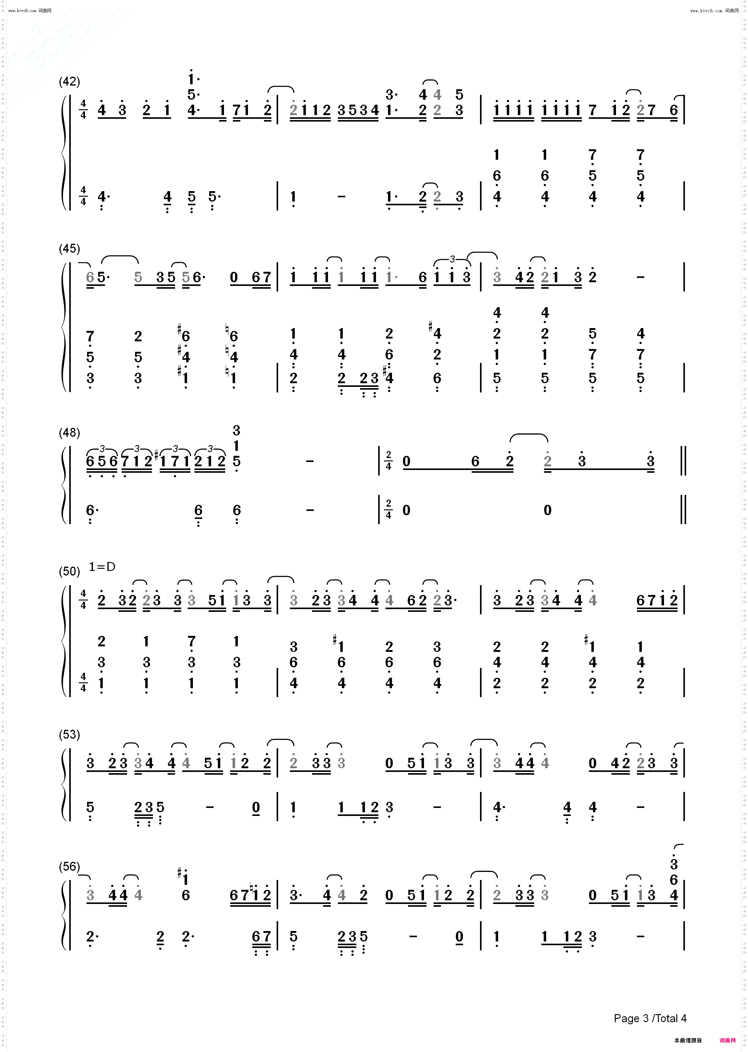 即便过了十年-即使过了十年_悲伤恋歌插曲钢琴简谱线谱