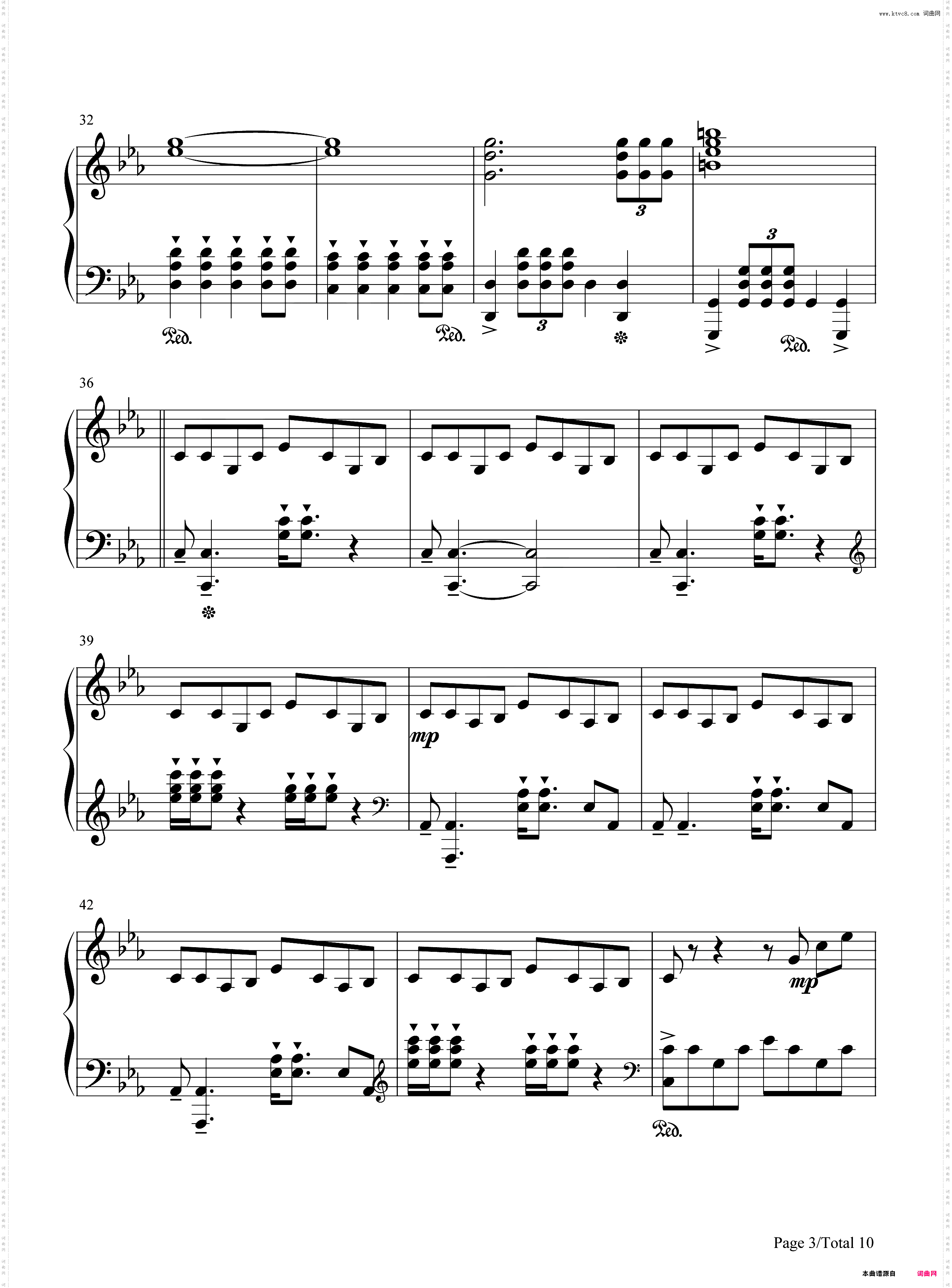 云宫讯音_钢琴简谱线谱