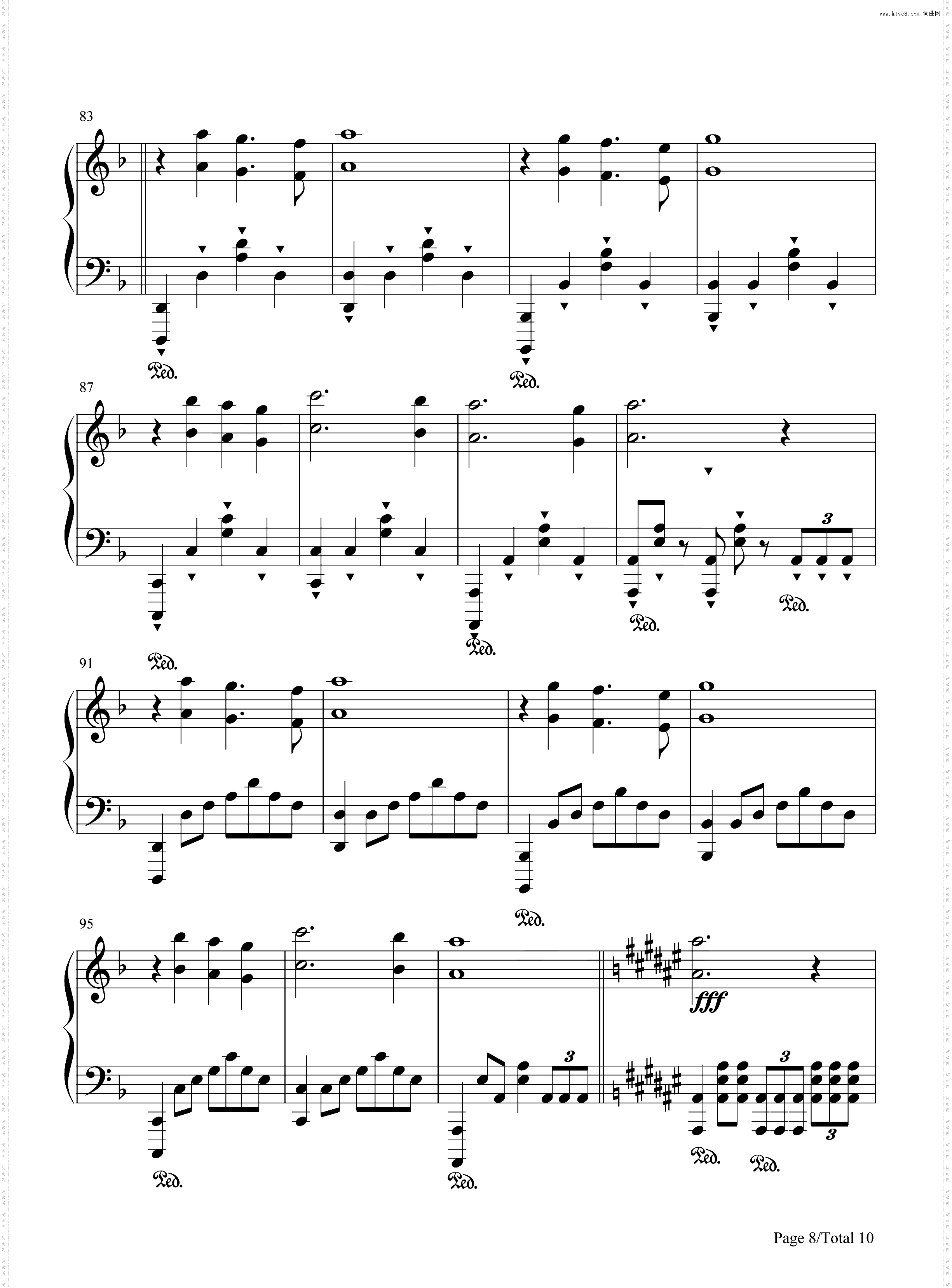 云宫讯音_钢琴简谱线谱