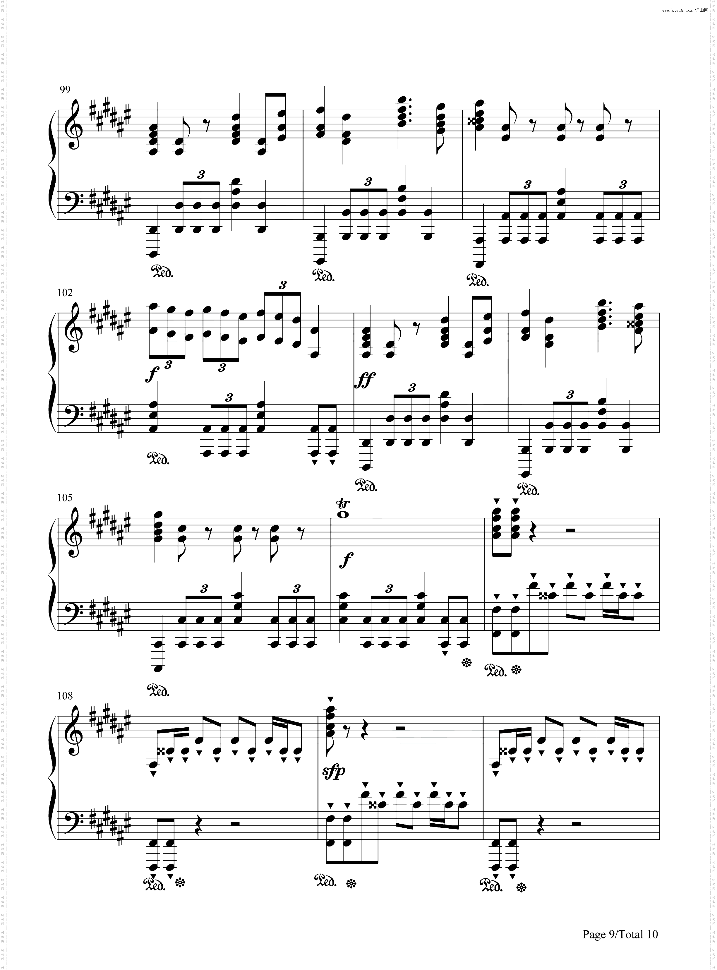 云宫讯音_钢琴简谱线谱