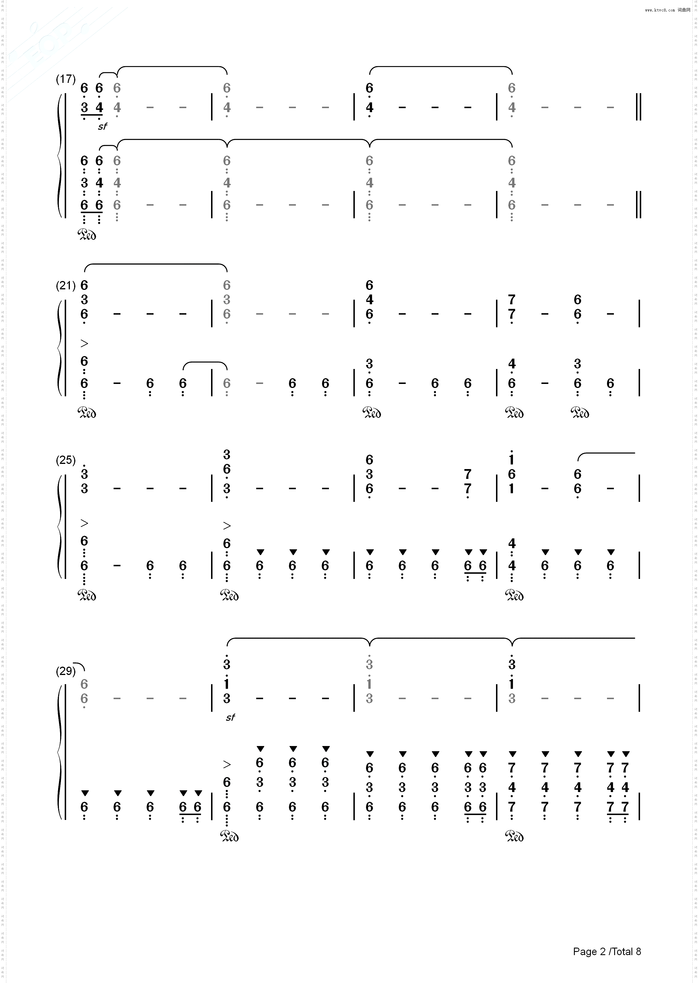 云宫讯音_钢琴简谱线谱