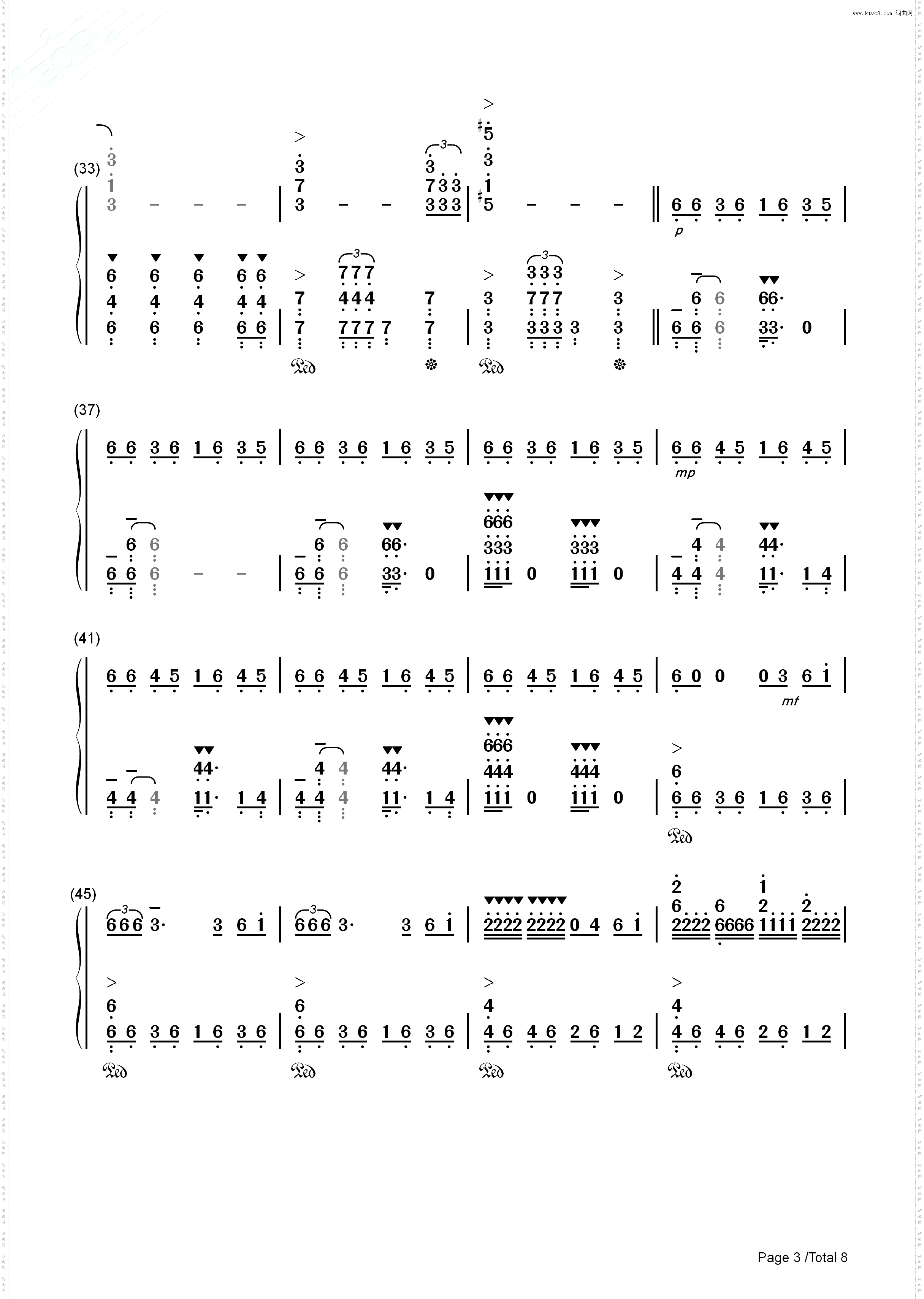 云宫讯音_钢琴简谱线谱