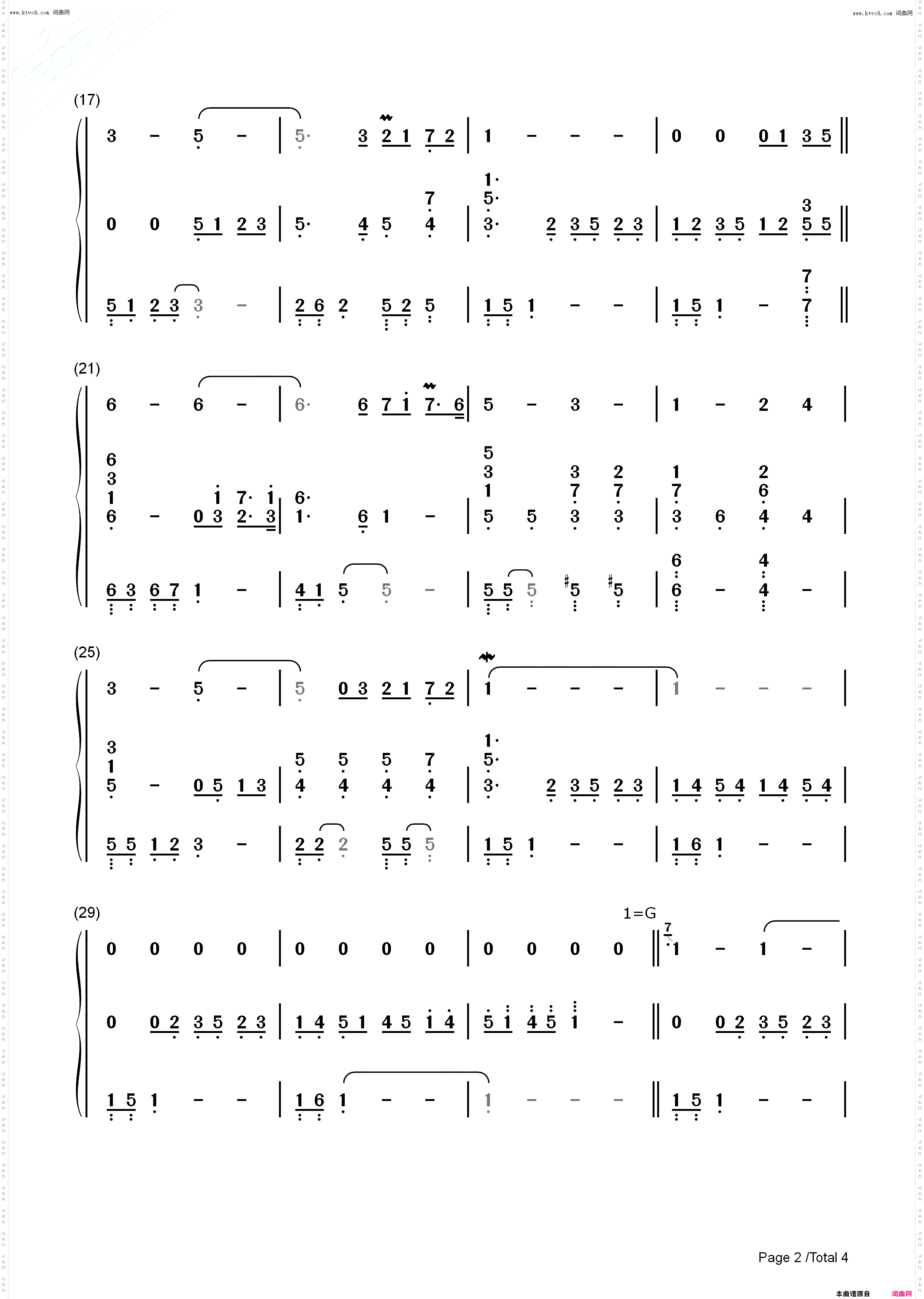 Hymn To Hope希望的赞美诗_钢琴简谱线谱