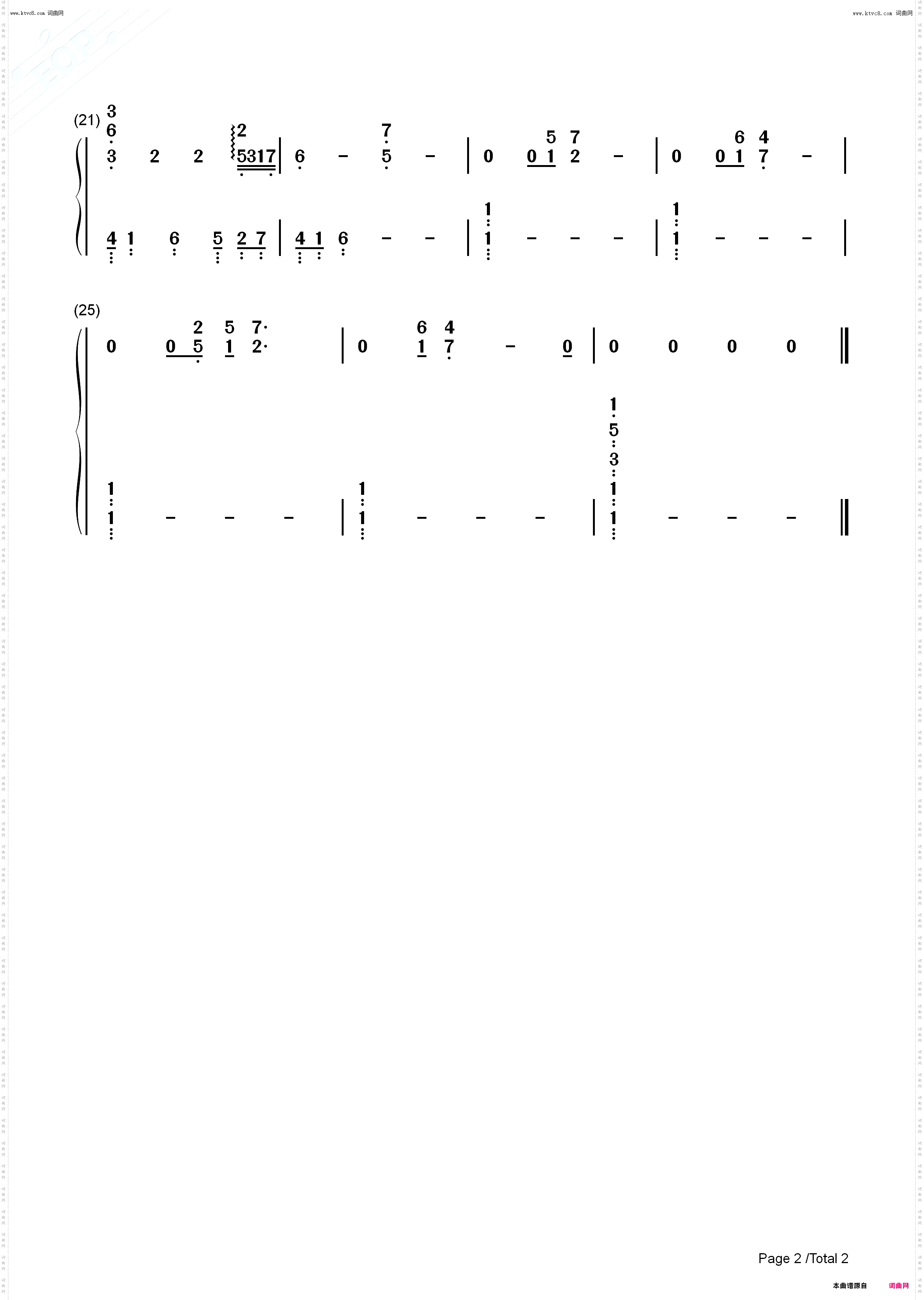 Hymn To The Fallen_拯救大兵瑞恩主题曲钢琴简谱线谱