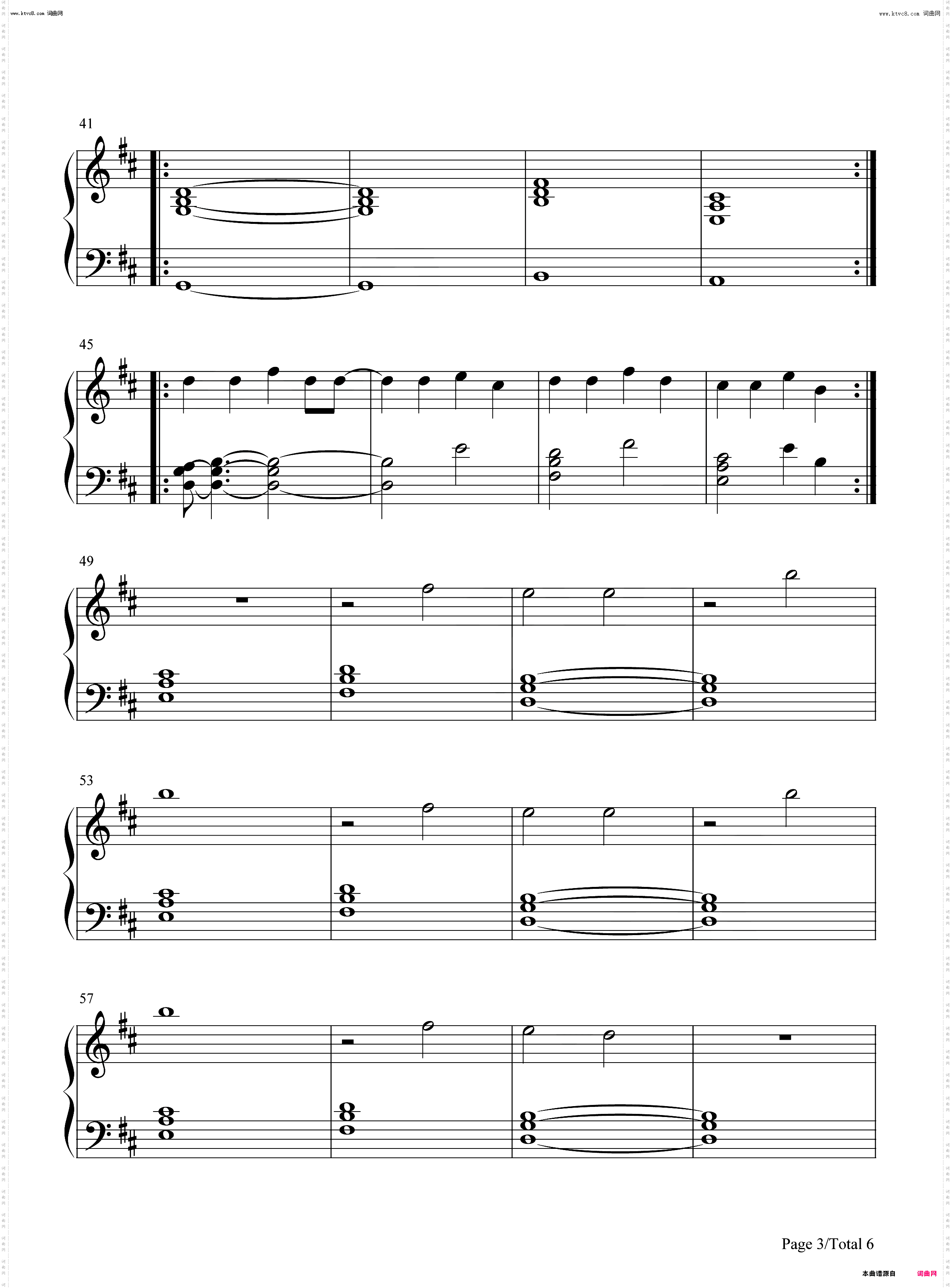 Bandito_钢琴简谱线谱