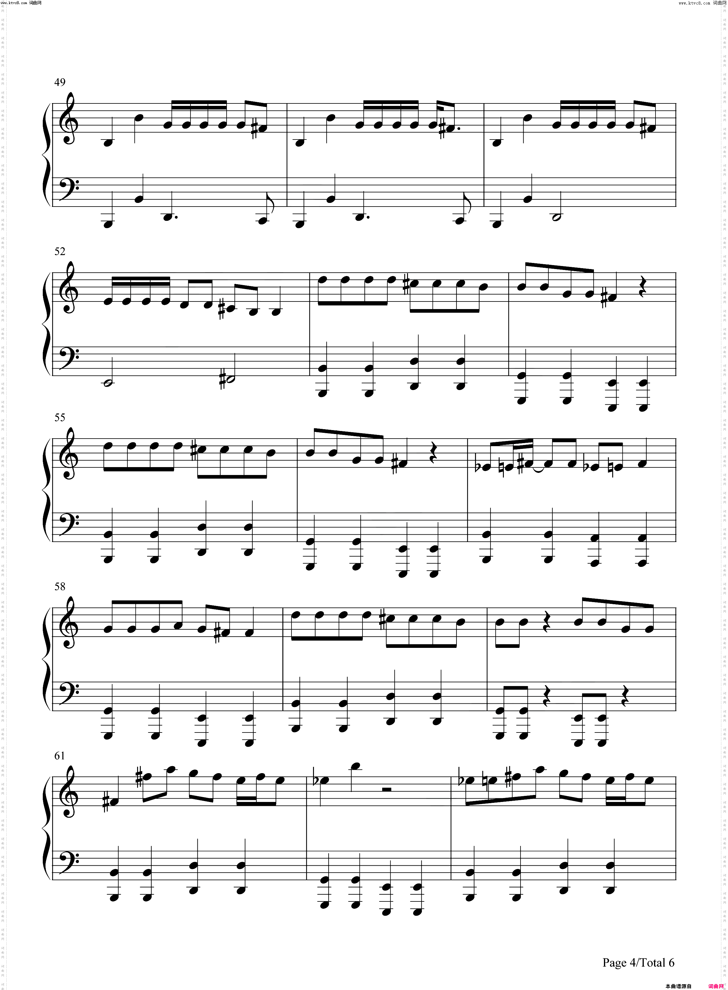 Disease_钢琴简谱线谱