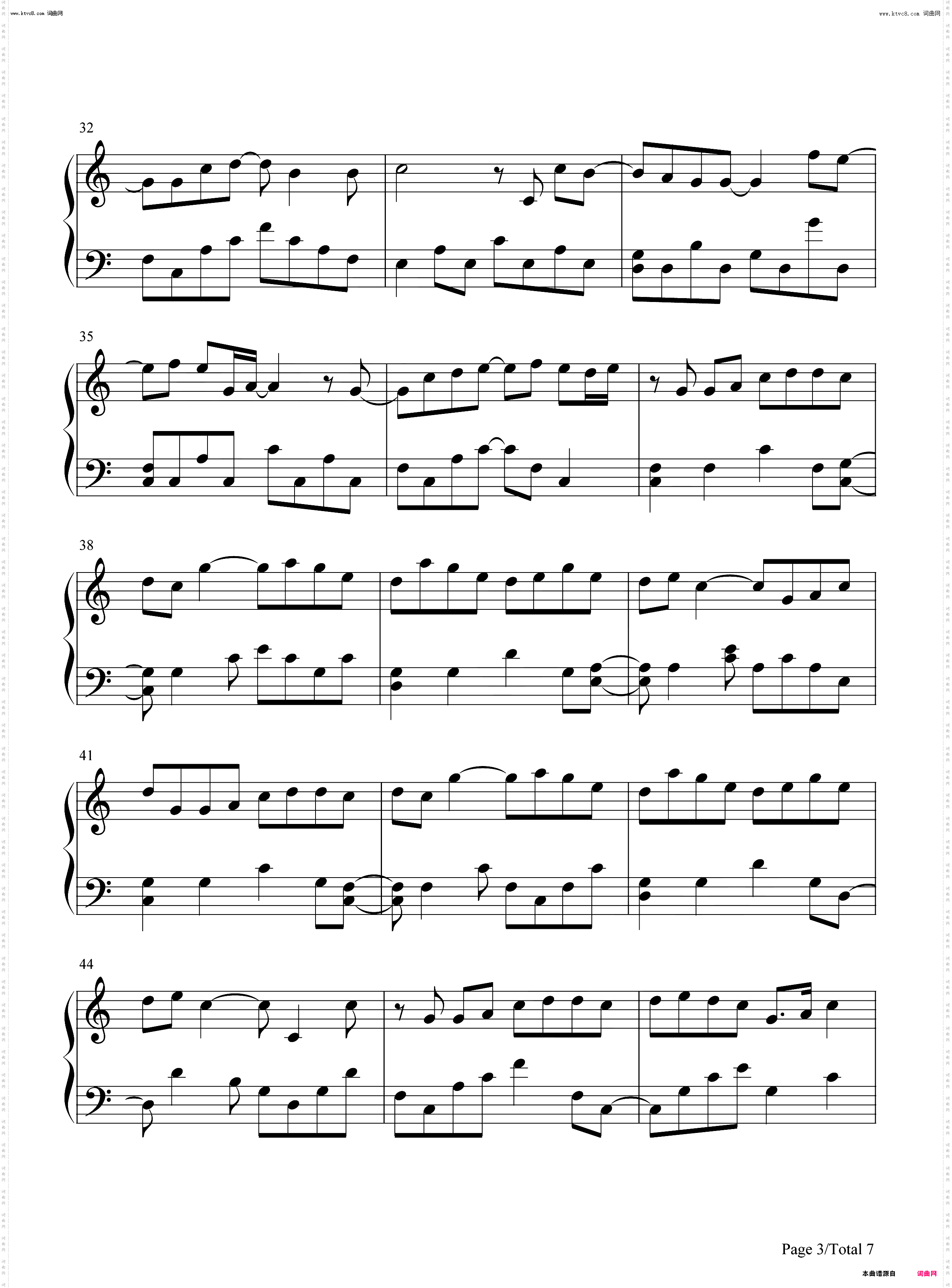 飞鸟说_崩坏3同人大电影主题曲钢琴简谱线谱