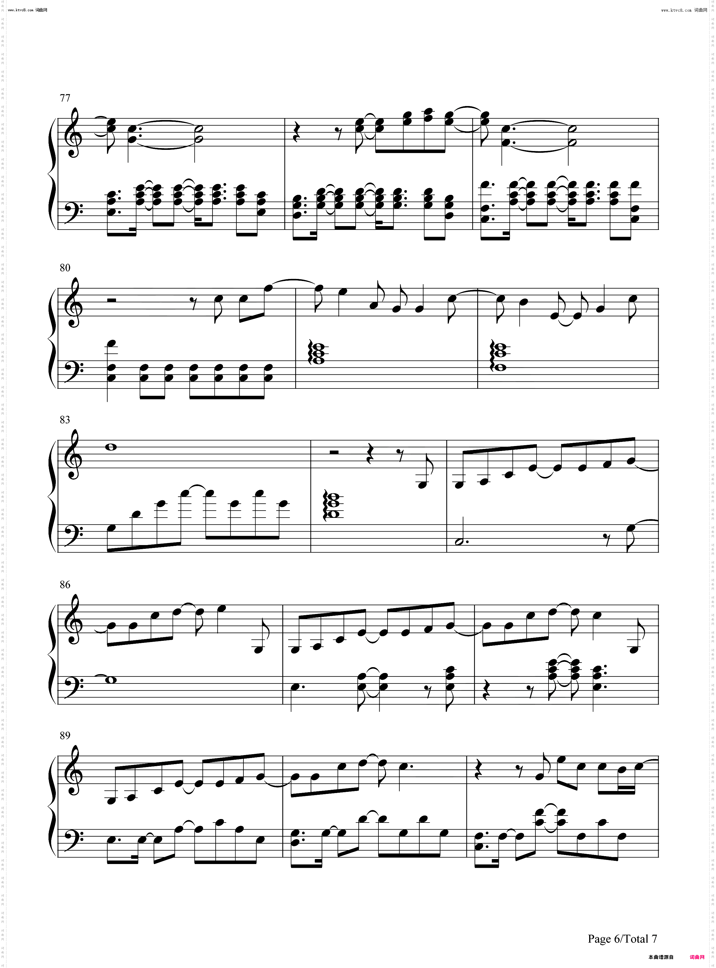 飞鸟说_崩坏3同人大电影主题曲钢琴简谱线谱