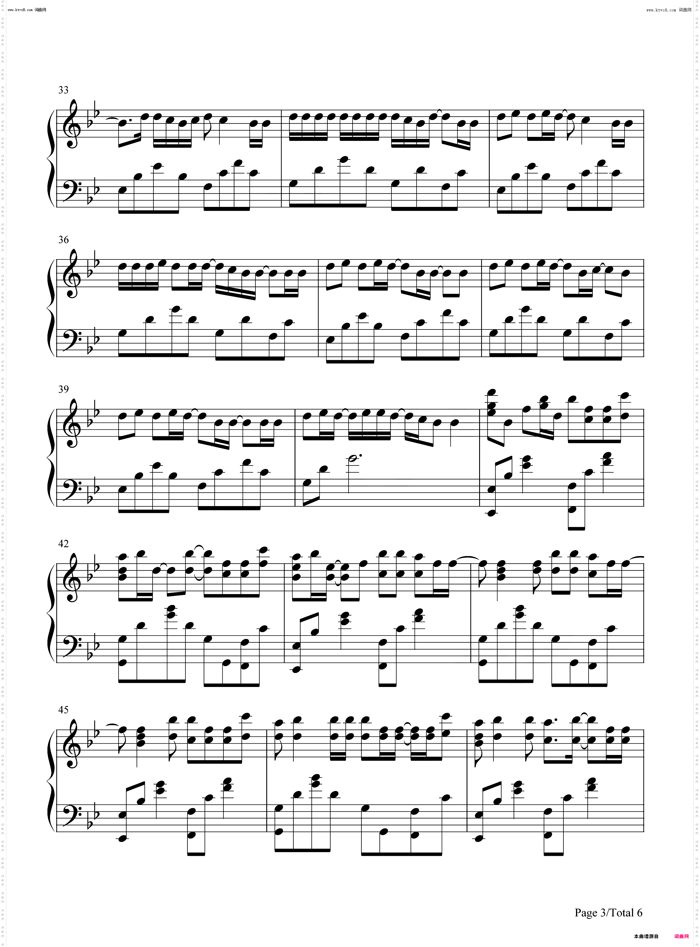 Cry For Me 为我哭泣_钢琴简谱线谱