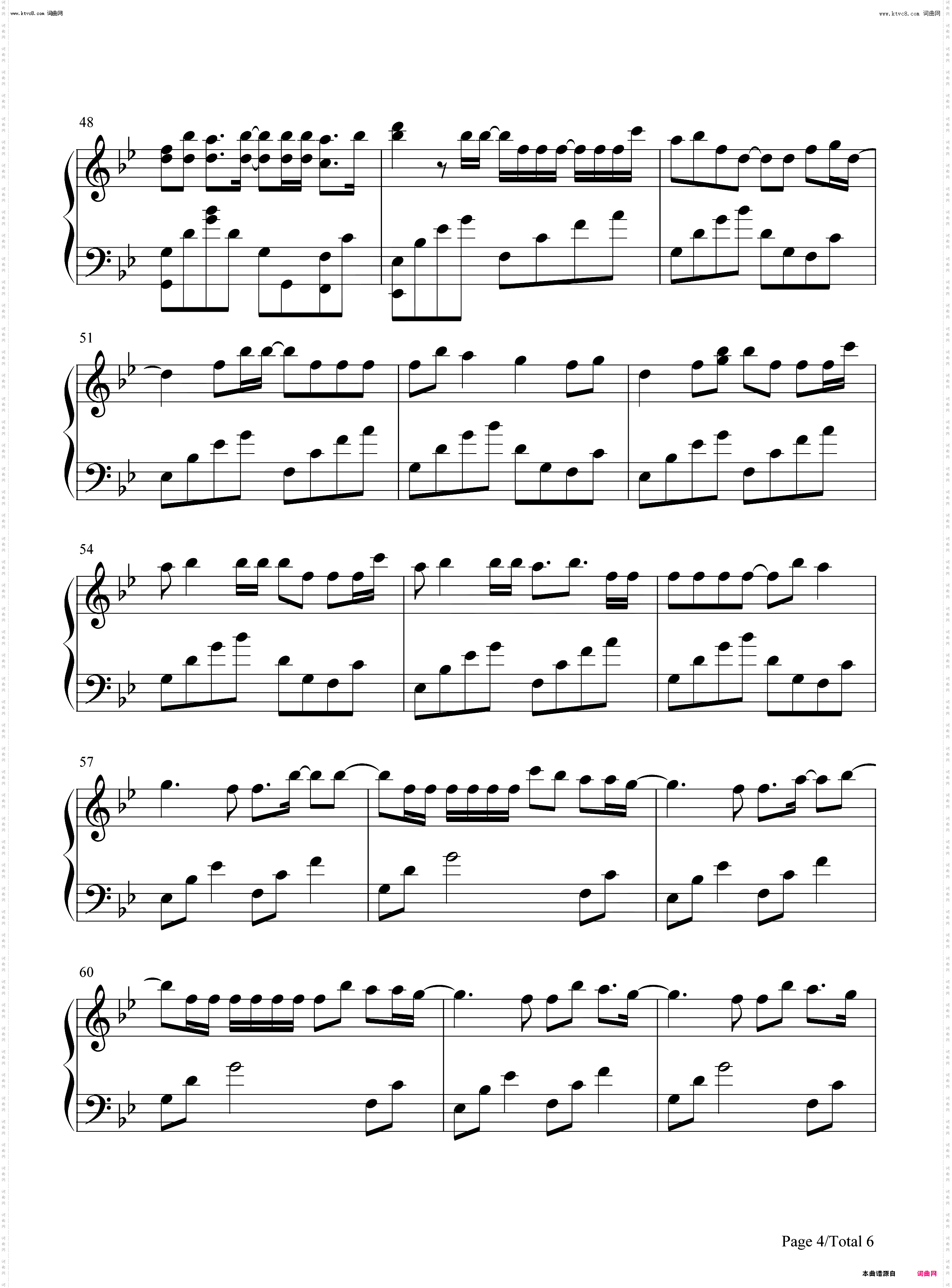 Cry For Me 为我哭泣_钢琴简谱线谱