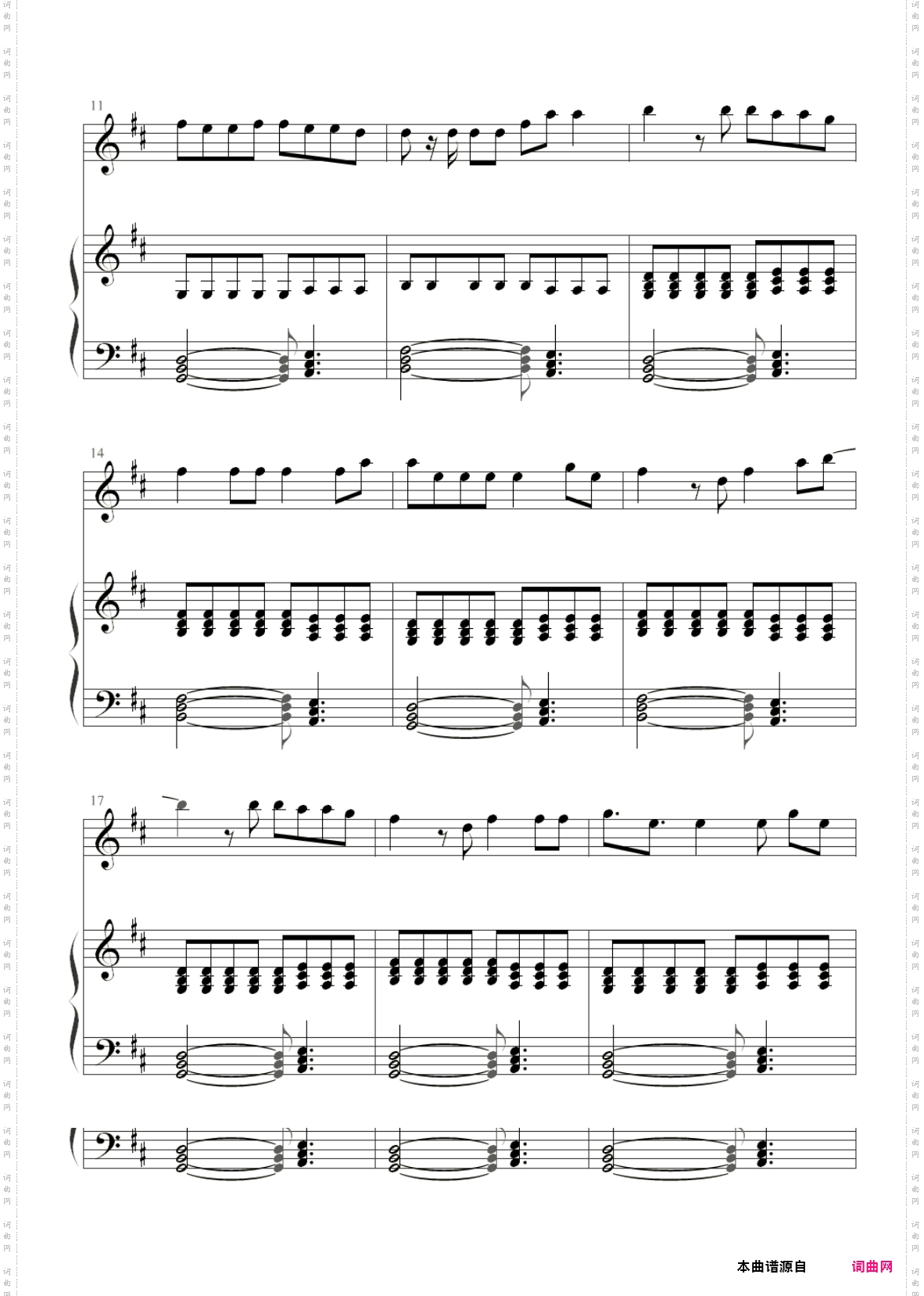 Something just like this 想要的仅仅如此_钢琴简谱线谱