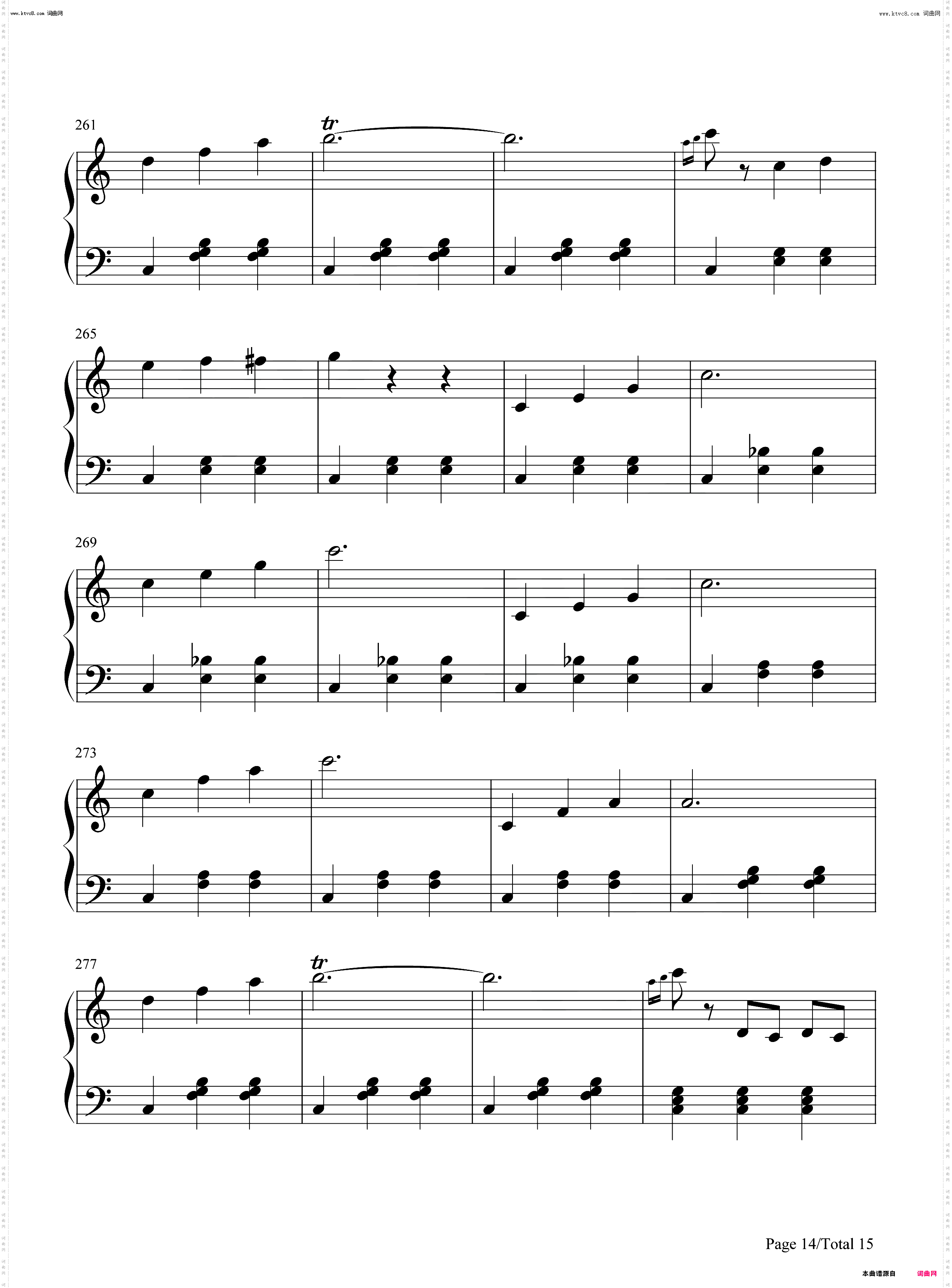 蓝色多瑙河-The Blue Danube_钢琴简谱线谱钢琴简谱线谱