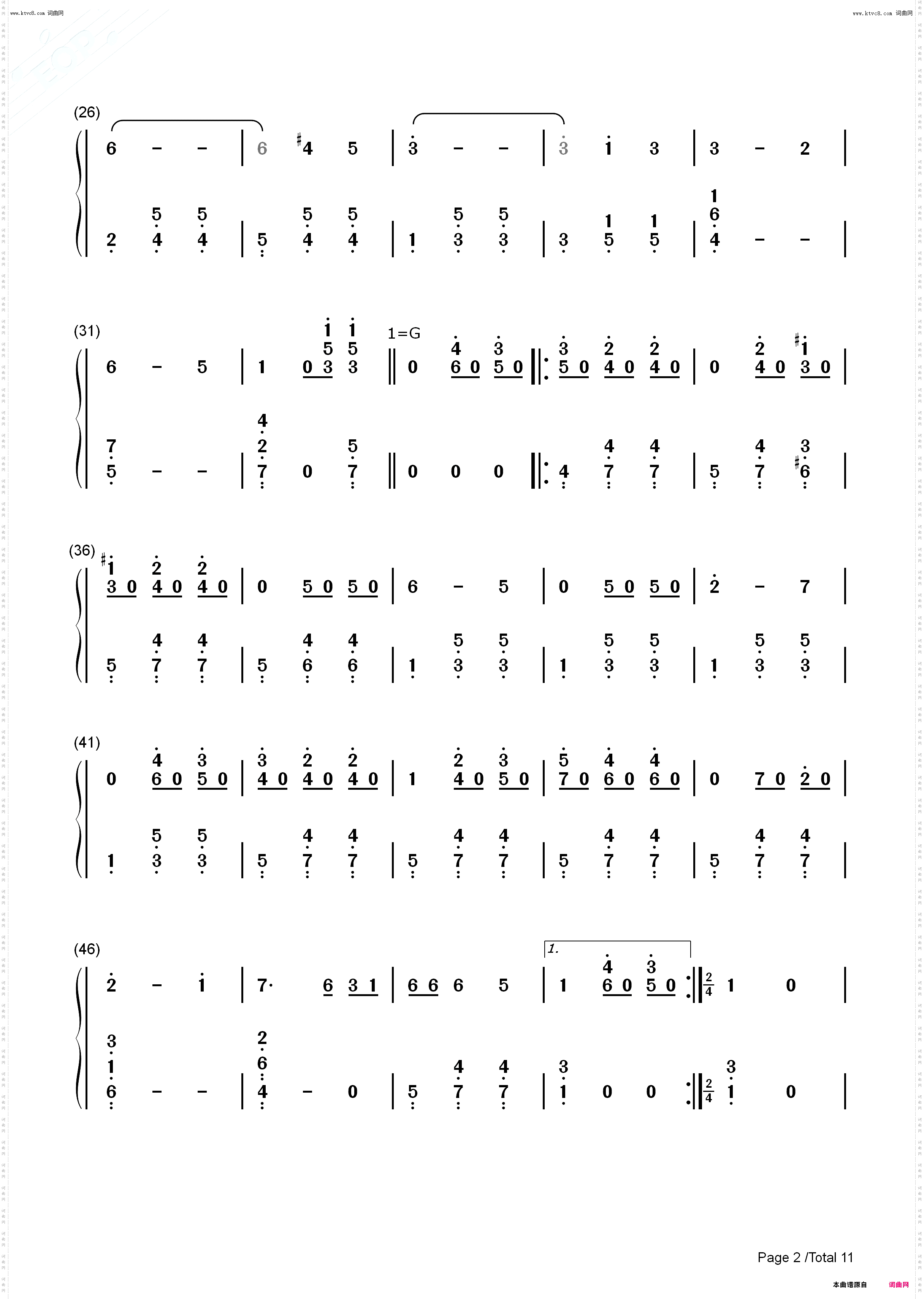 蓝色多瑙河-The Blue Danube_钢琴简谱线谱钢琴简谱线谱