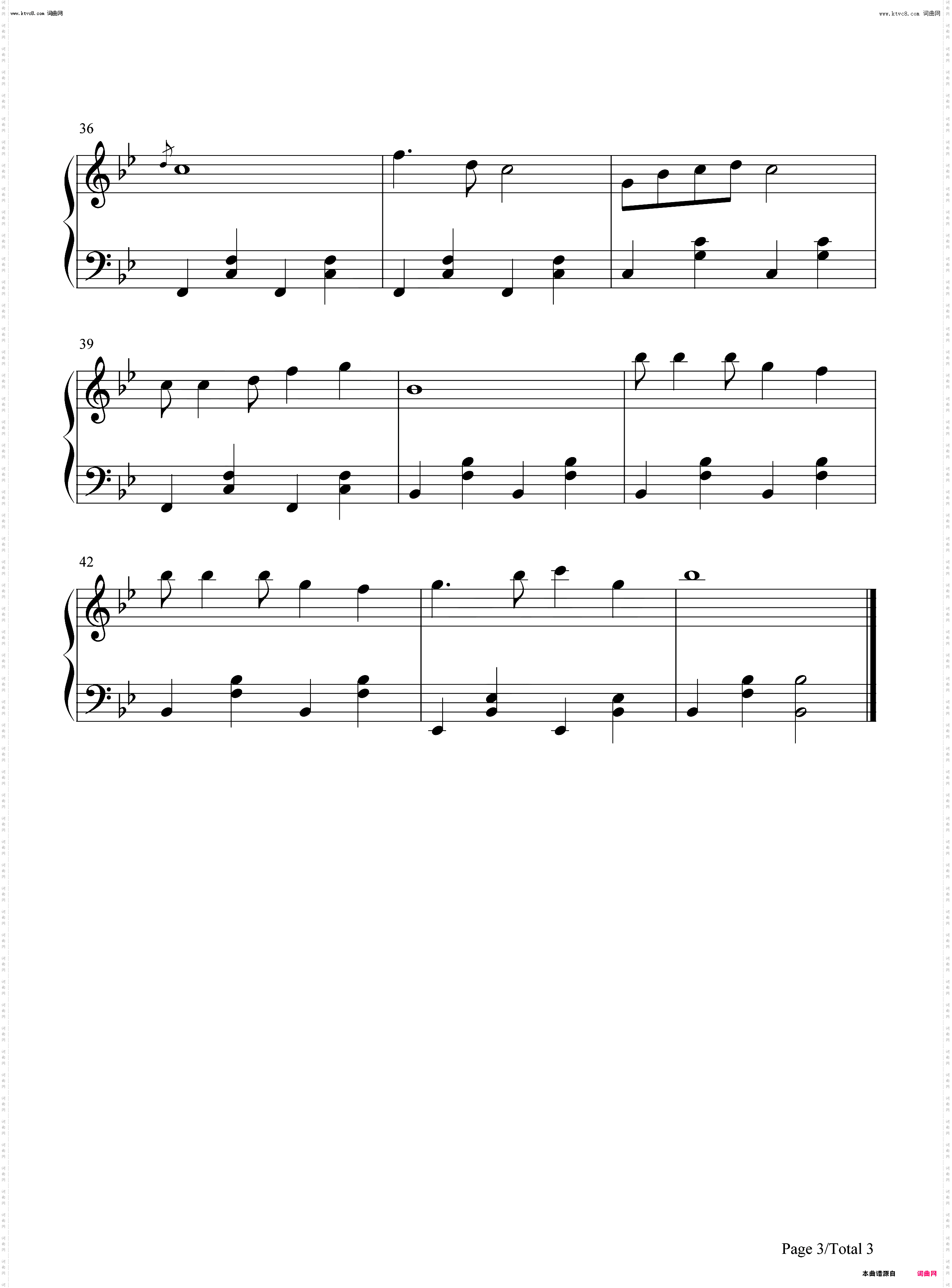 祝福你_春节贺岁歌曲钢琴简谱线谱