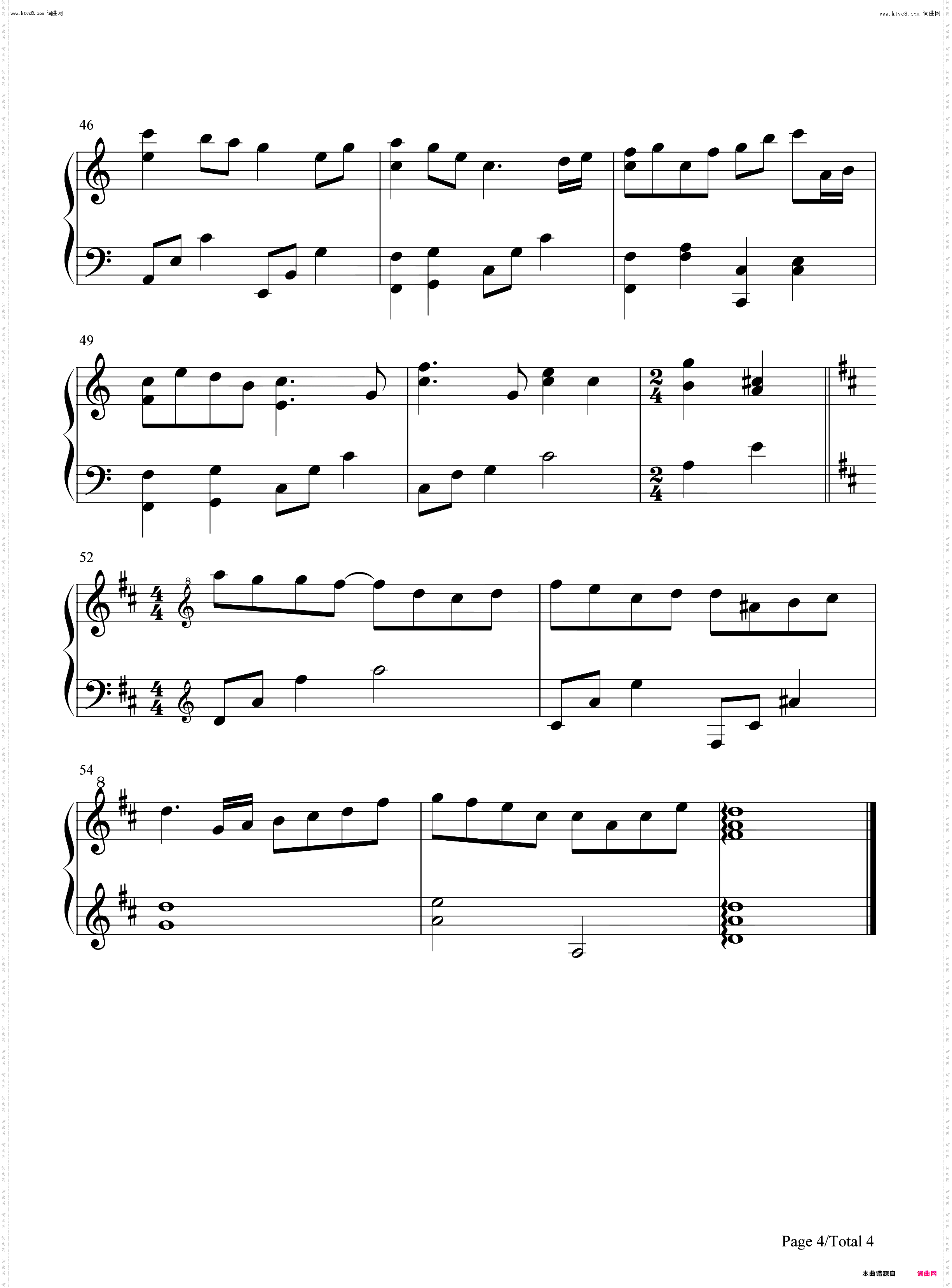 Far Away_勿言推理OST钢琴简谱线谱