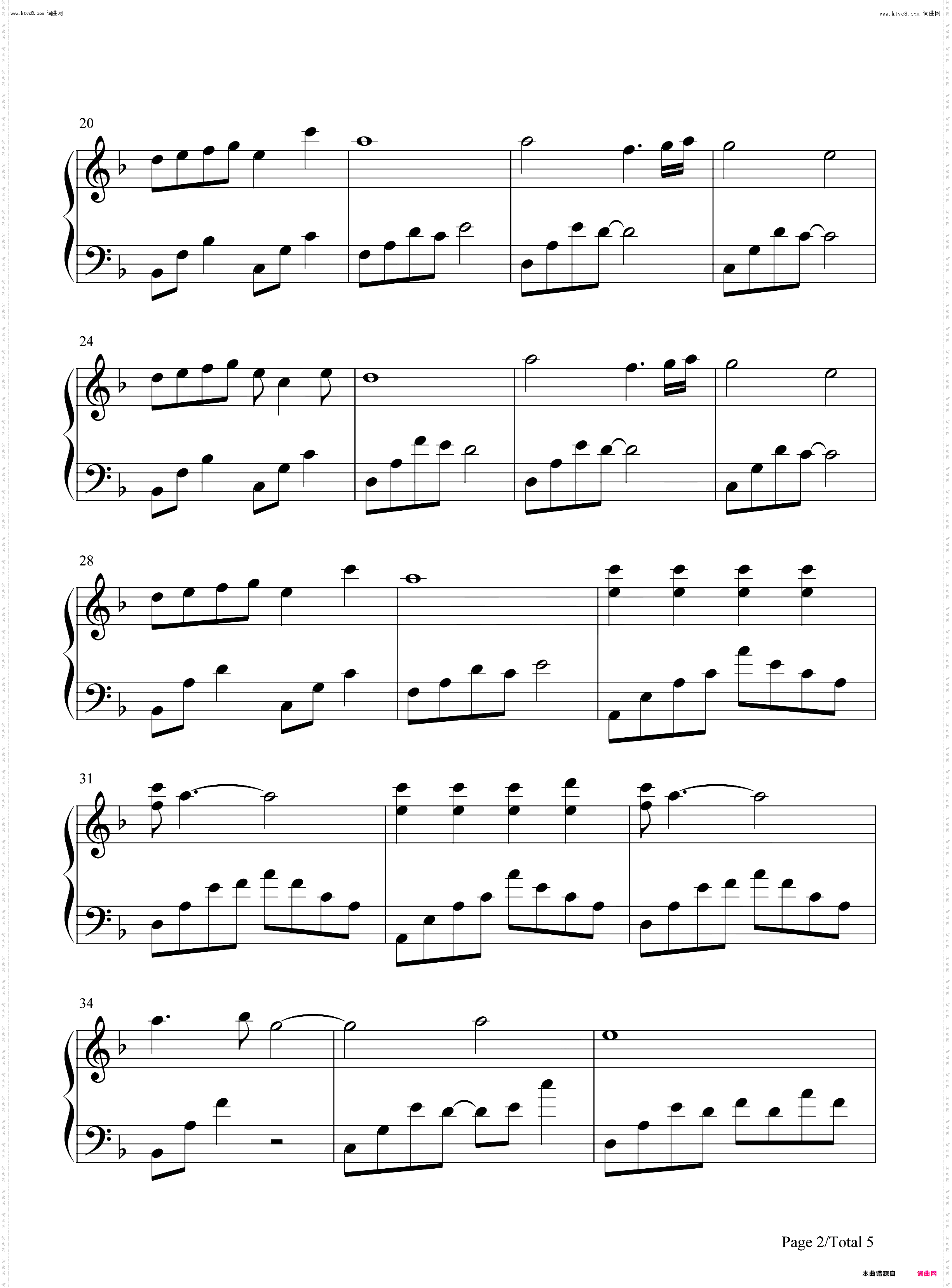 Lost Friend-最后流亡‐银翼少女法姆_钢琴五线谱及简谱