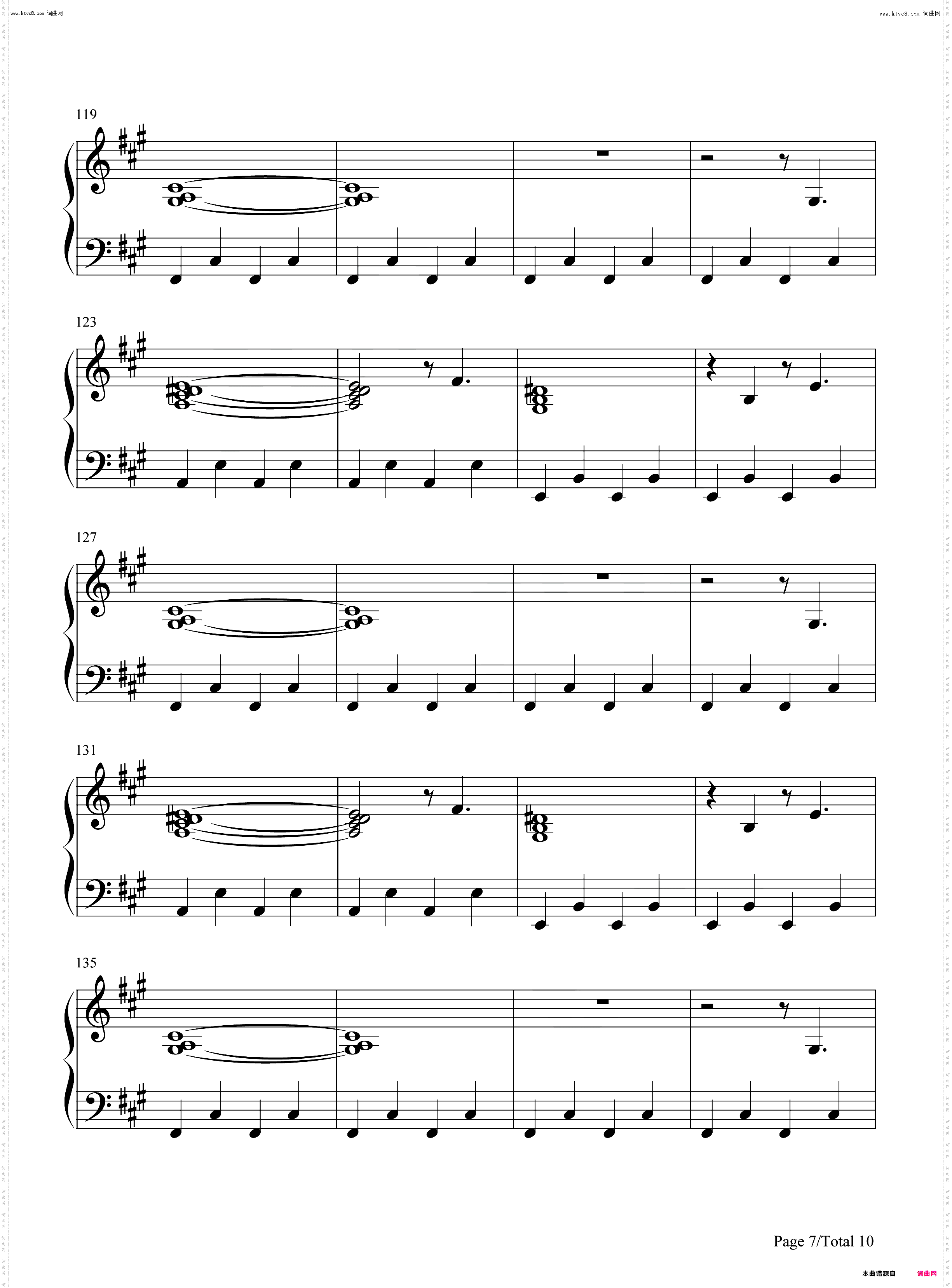 Crown_钢琴五线谱及简谱