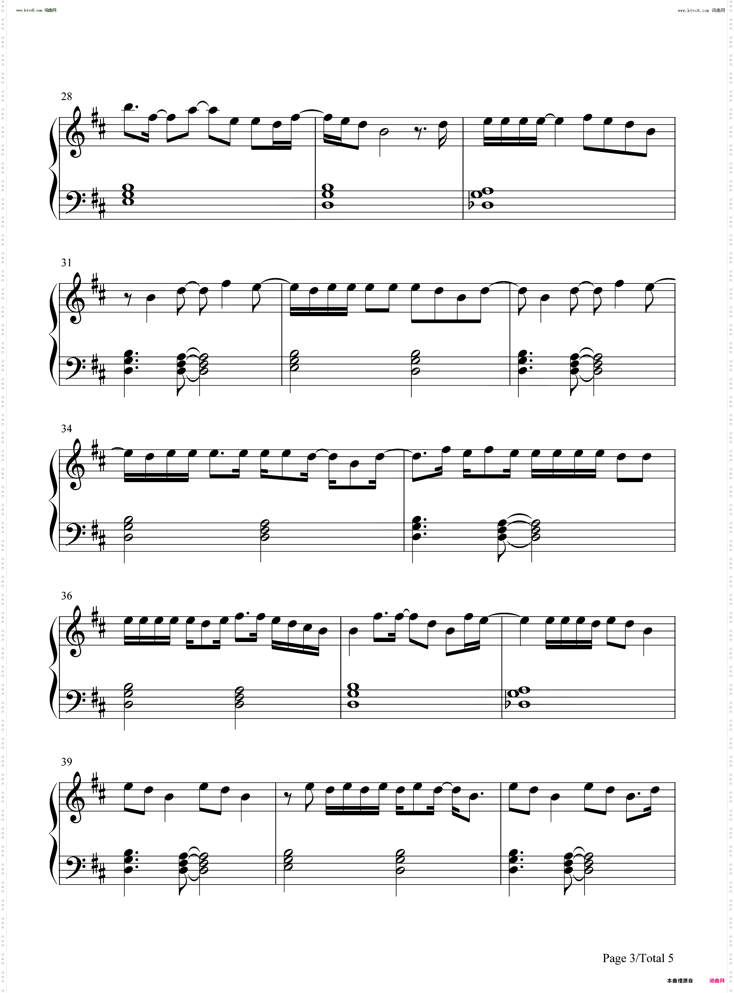 Smoke and Fire_钢琴五线谱及简谱