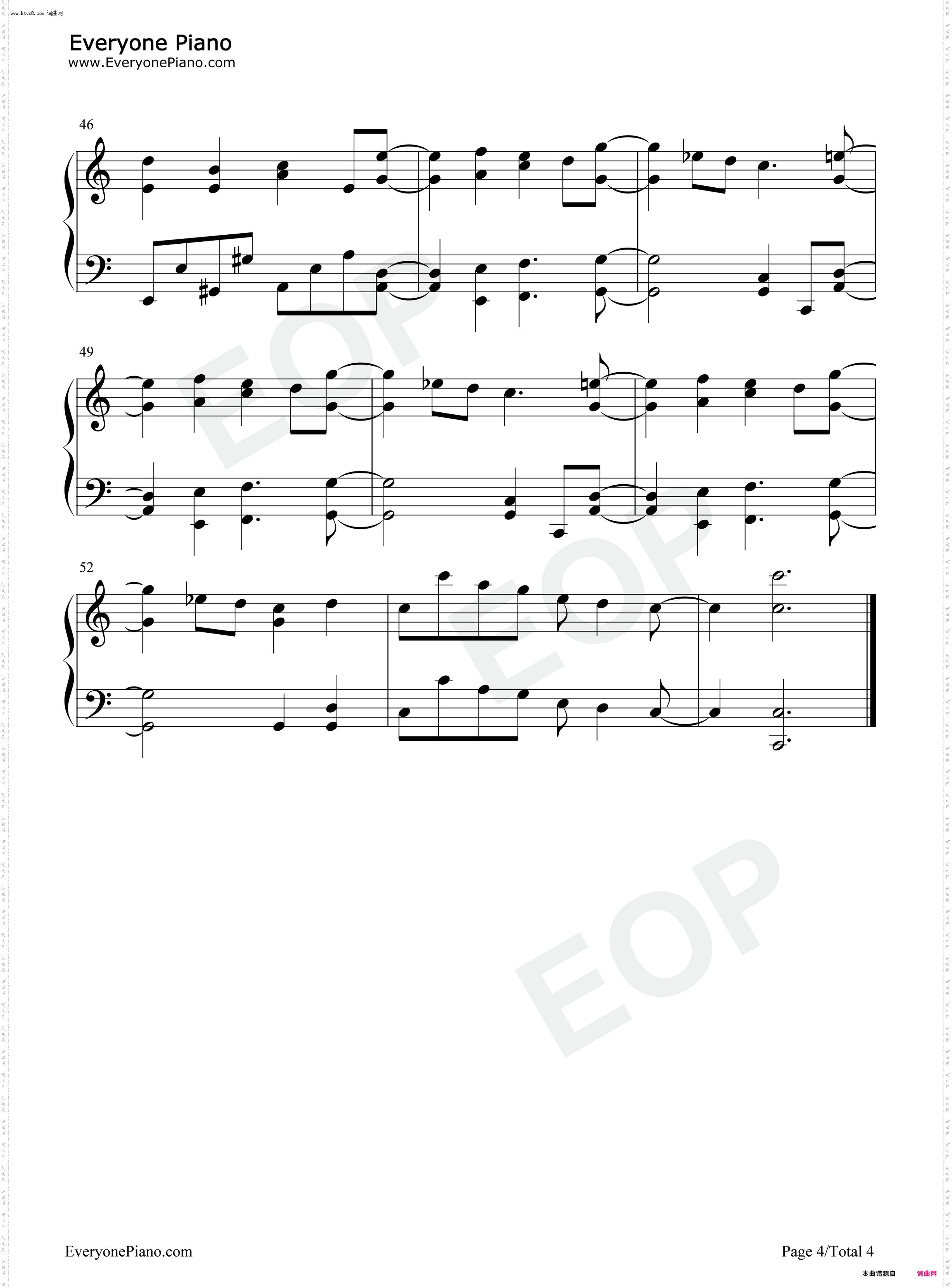 おカネの切れ目が恋のはじまり-钱断情始_钢琴五线谱及简谱