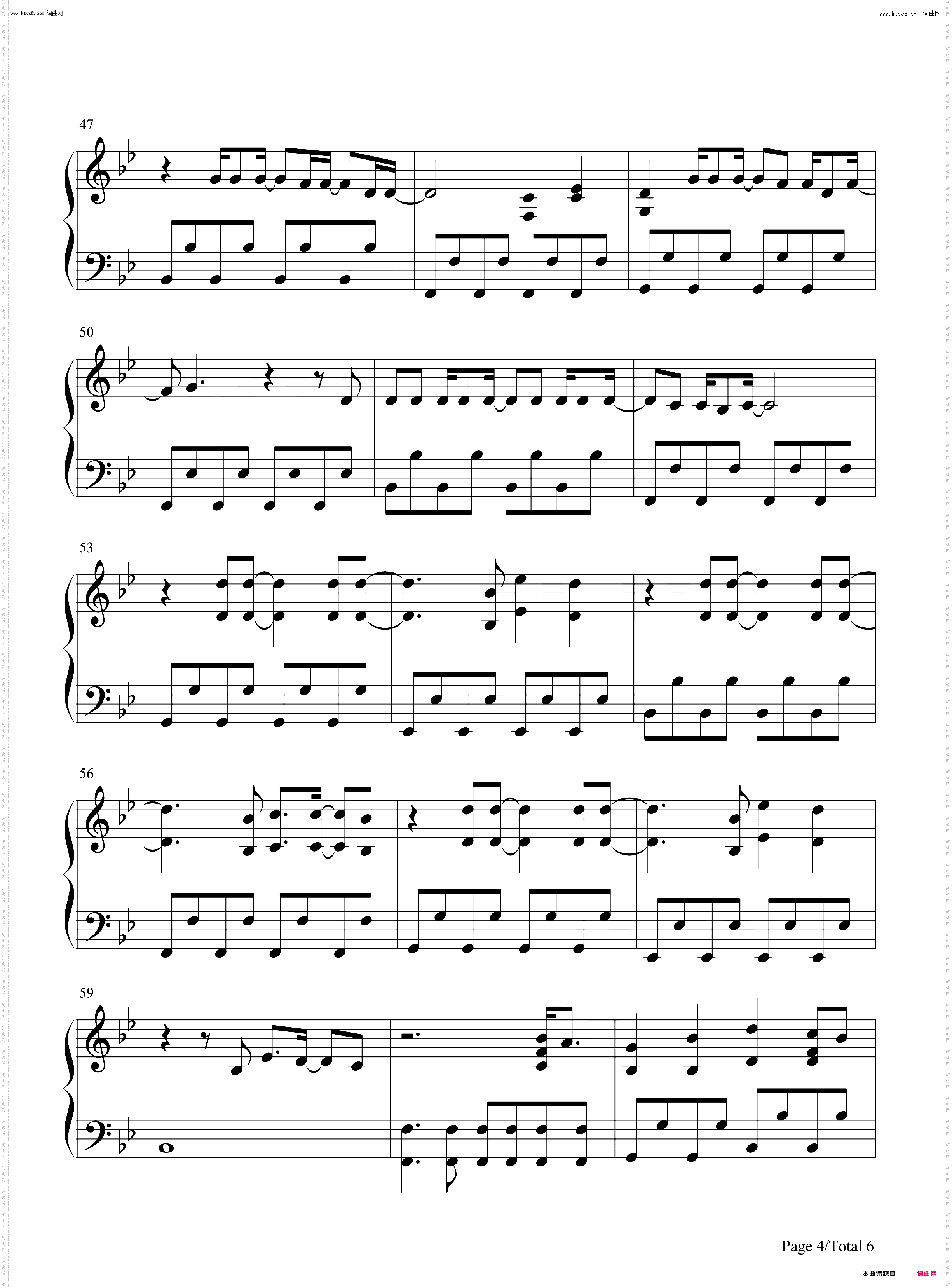 Carry You Home_钢琴五线谱及简谱