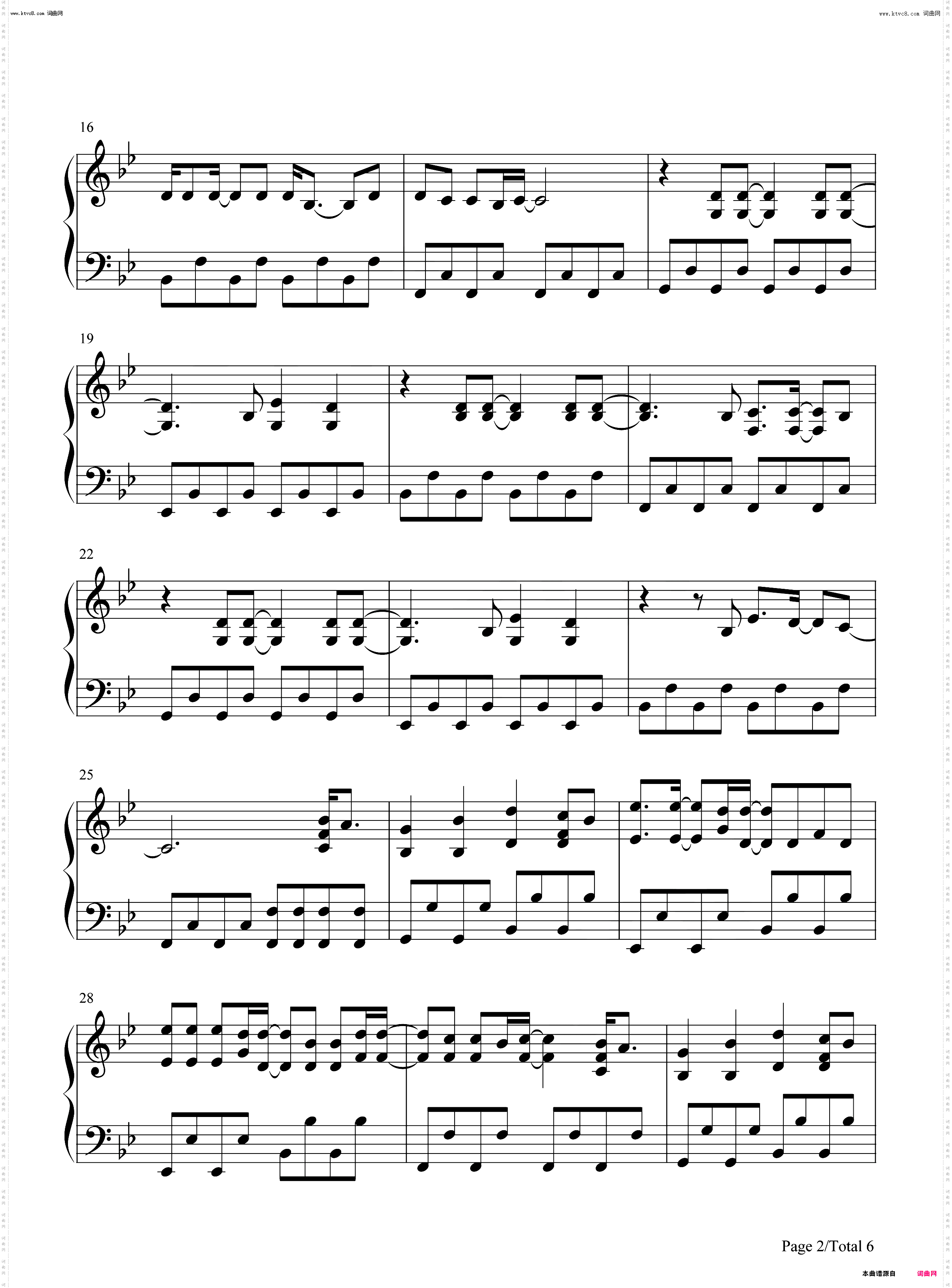 Carry You Home_钢琴五线谱及简谱