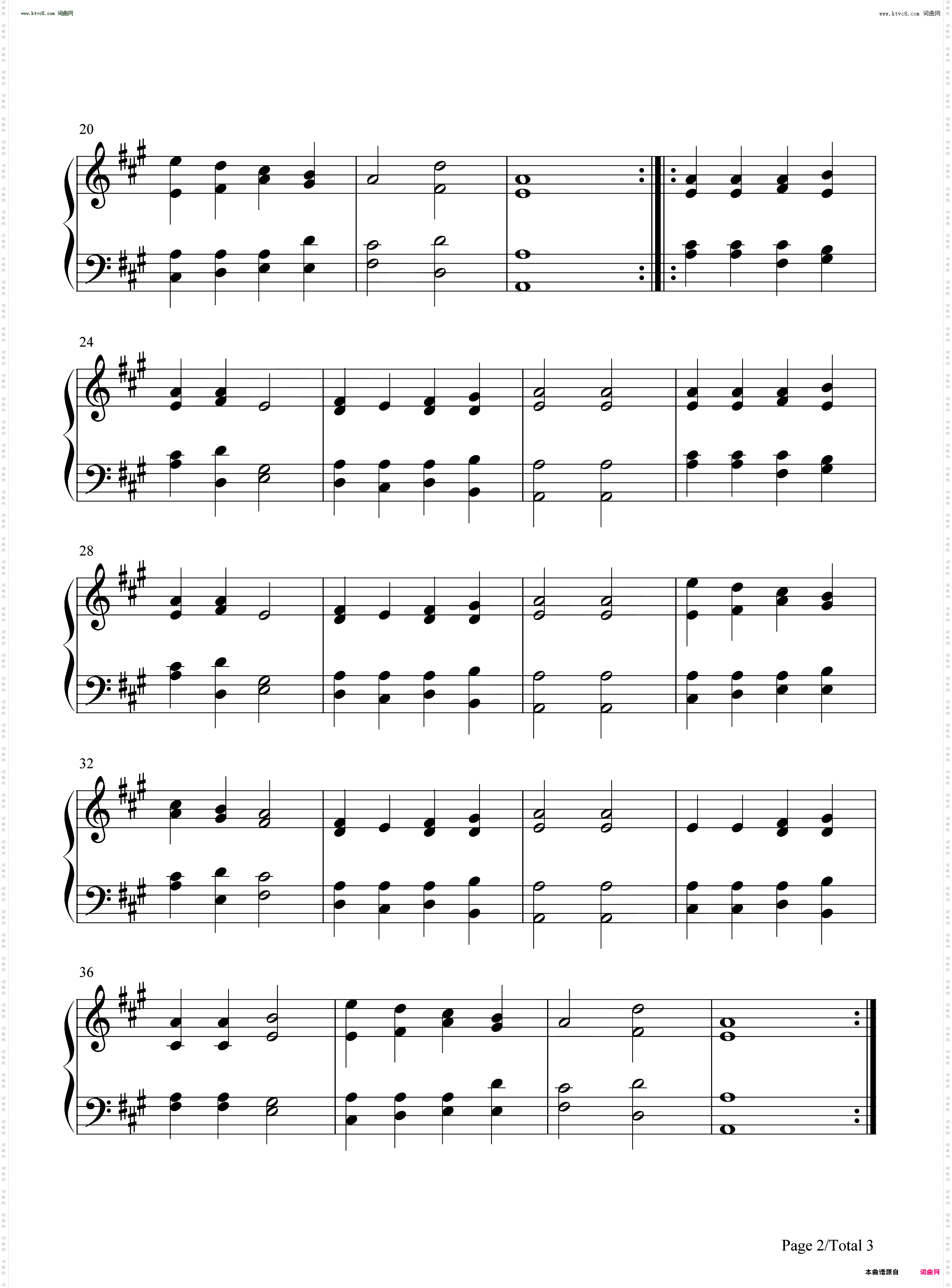 Good King Wenceslas_钢琴五线谱及简谱