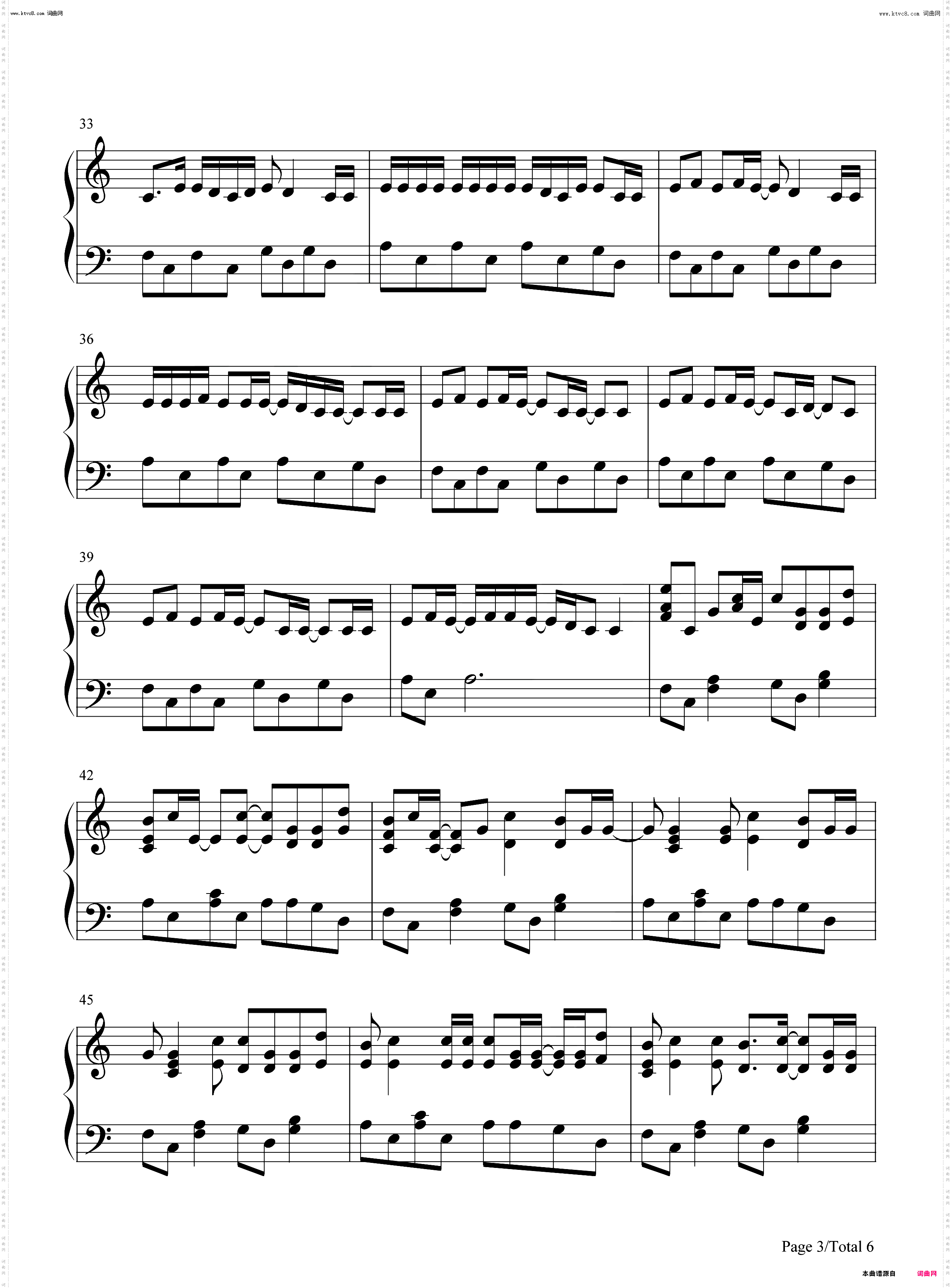 Cry For Me_钢琴五线谱及简谱