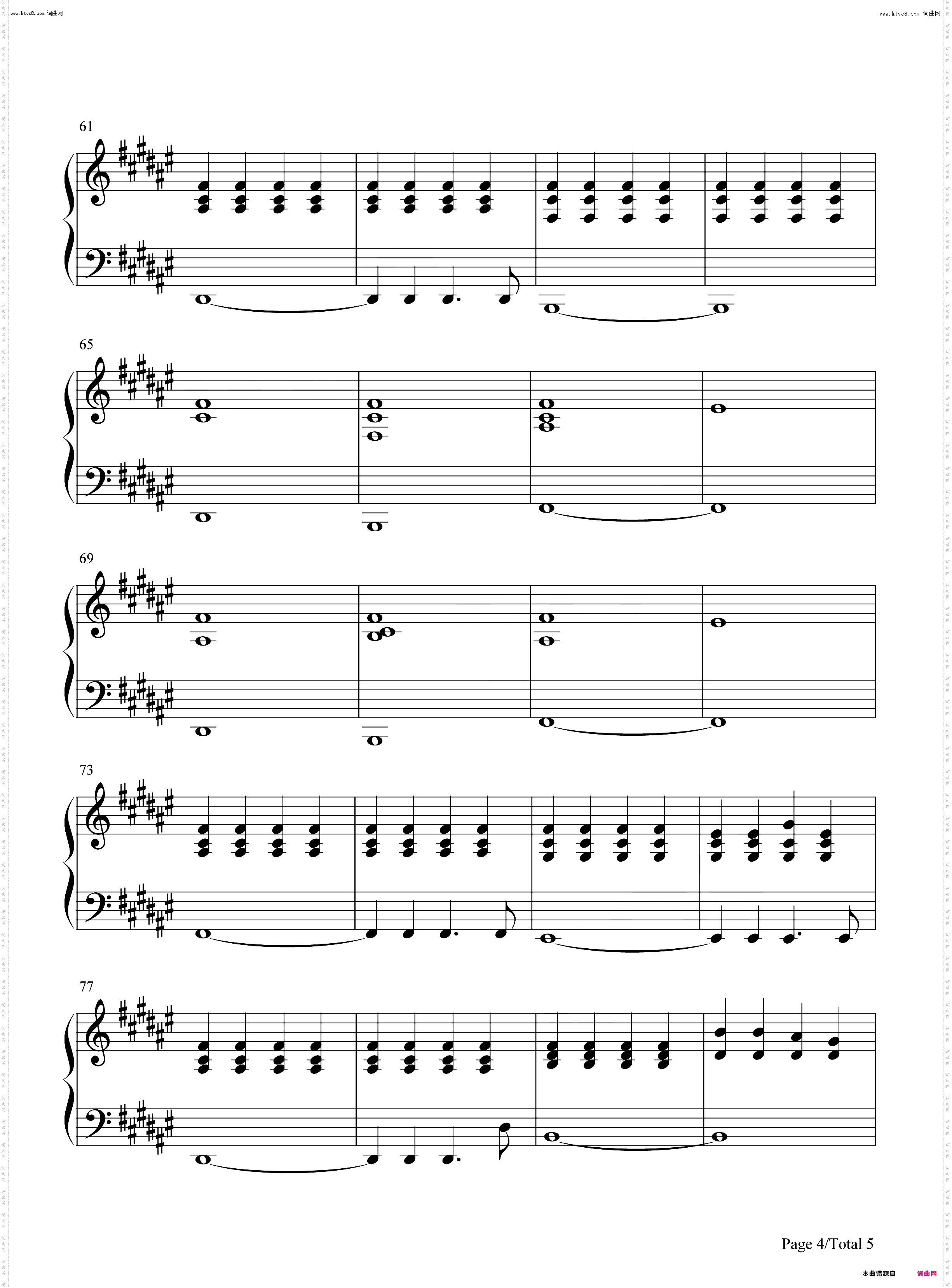 Broken_伴奏谱钢琴五线谱及简谱