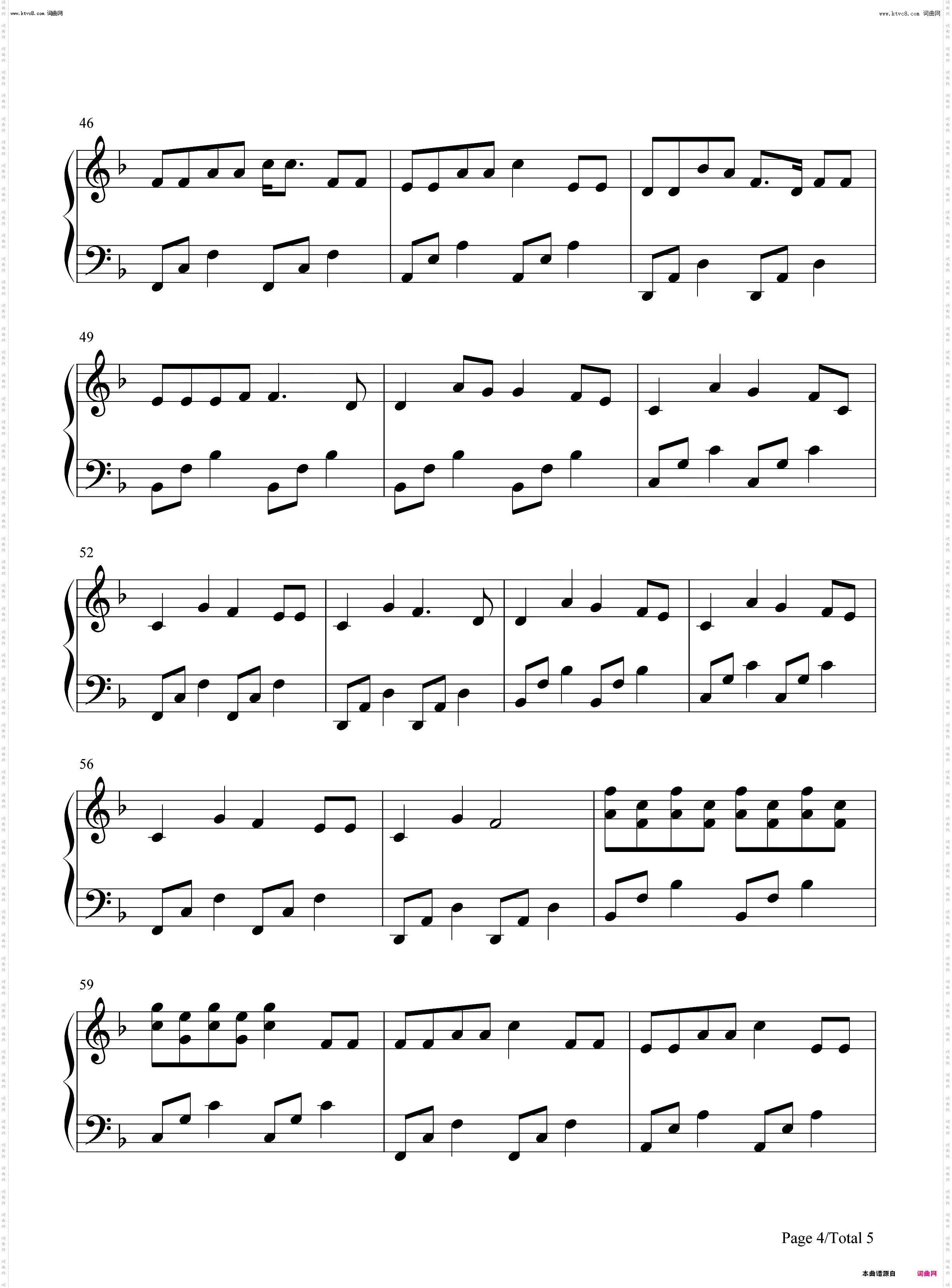 Peter Pan Was Right_钢琴五线谱及简谱