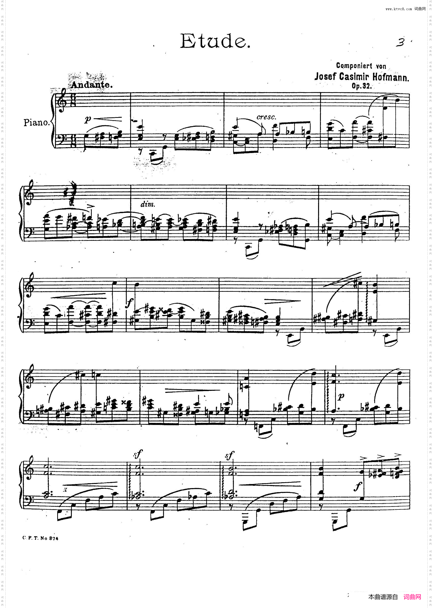 EtudeinCMajorForTheLeftHandOp·32C大调左手练习曲