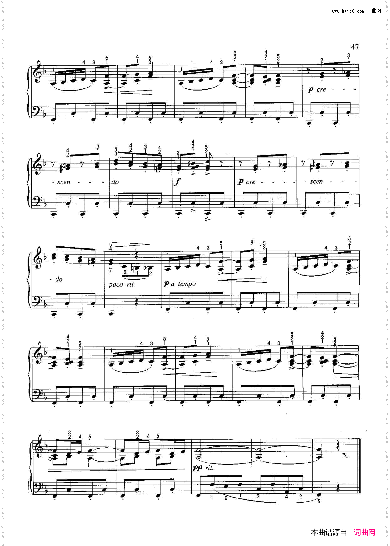 纺纱曲_不可不弹的世界钢琴名曲100首