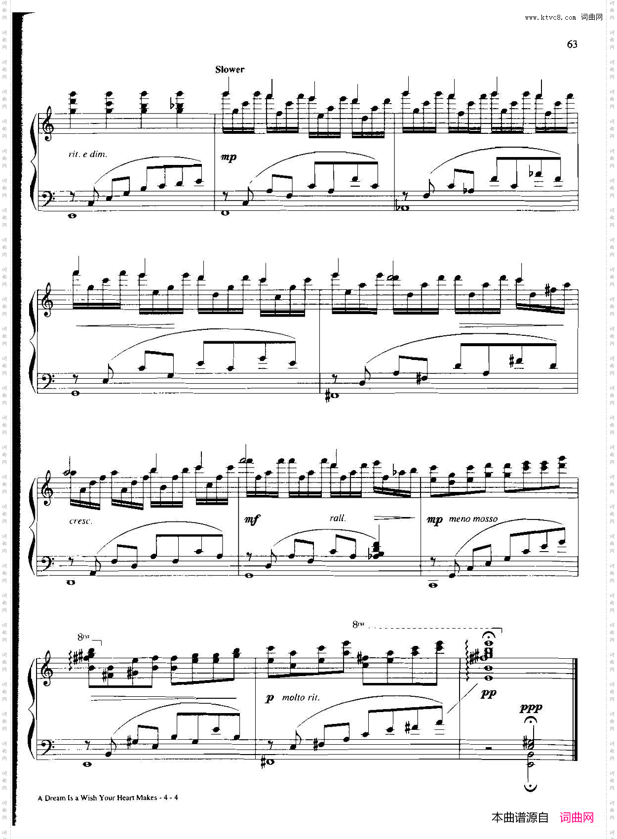 adreamawishyourheartmakes_Dan Coates 流行情调钢琴谱集