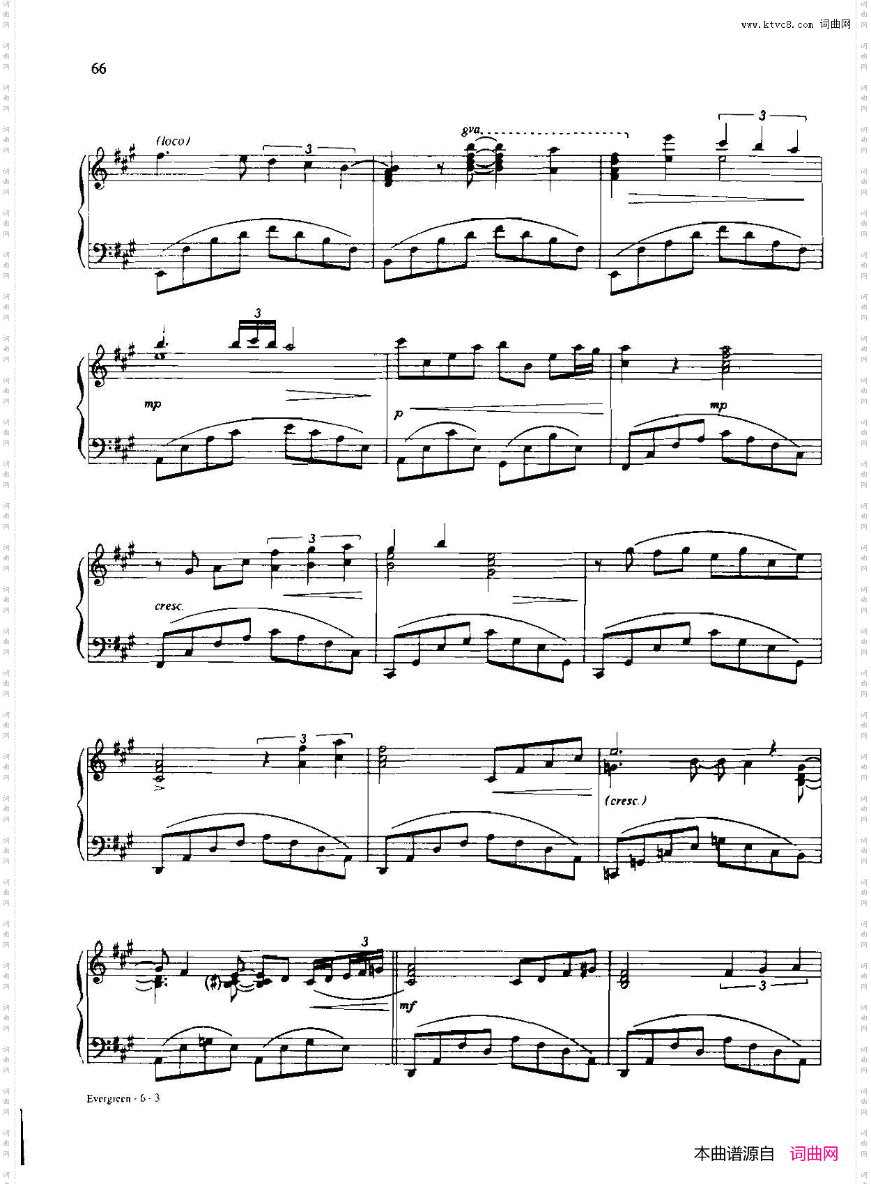 evergreen_Dan Coates 流行情调钢琴谱集